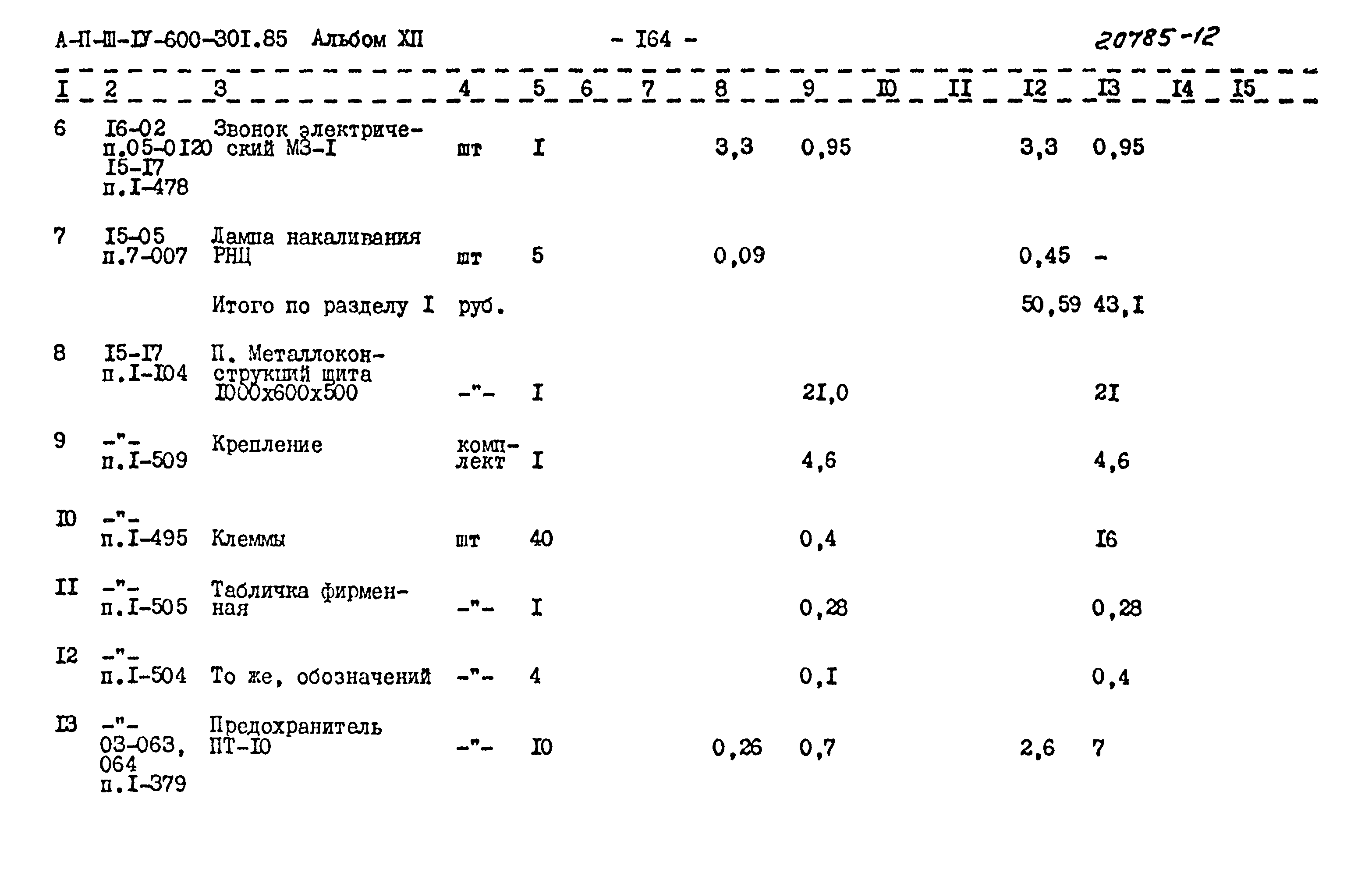 Типовой проект А-II,III,IV-600-301.85