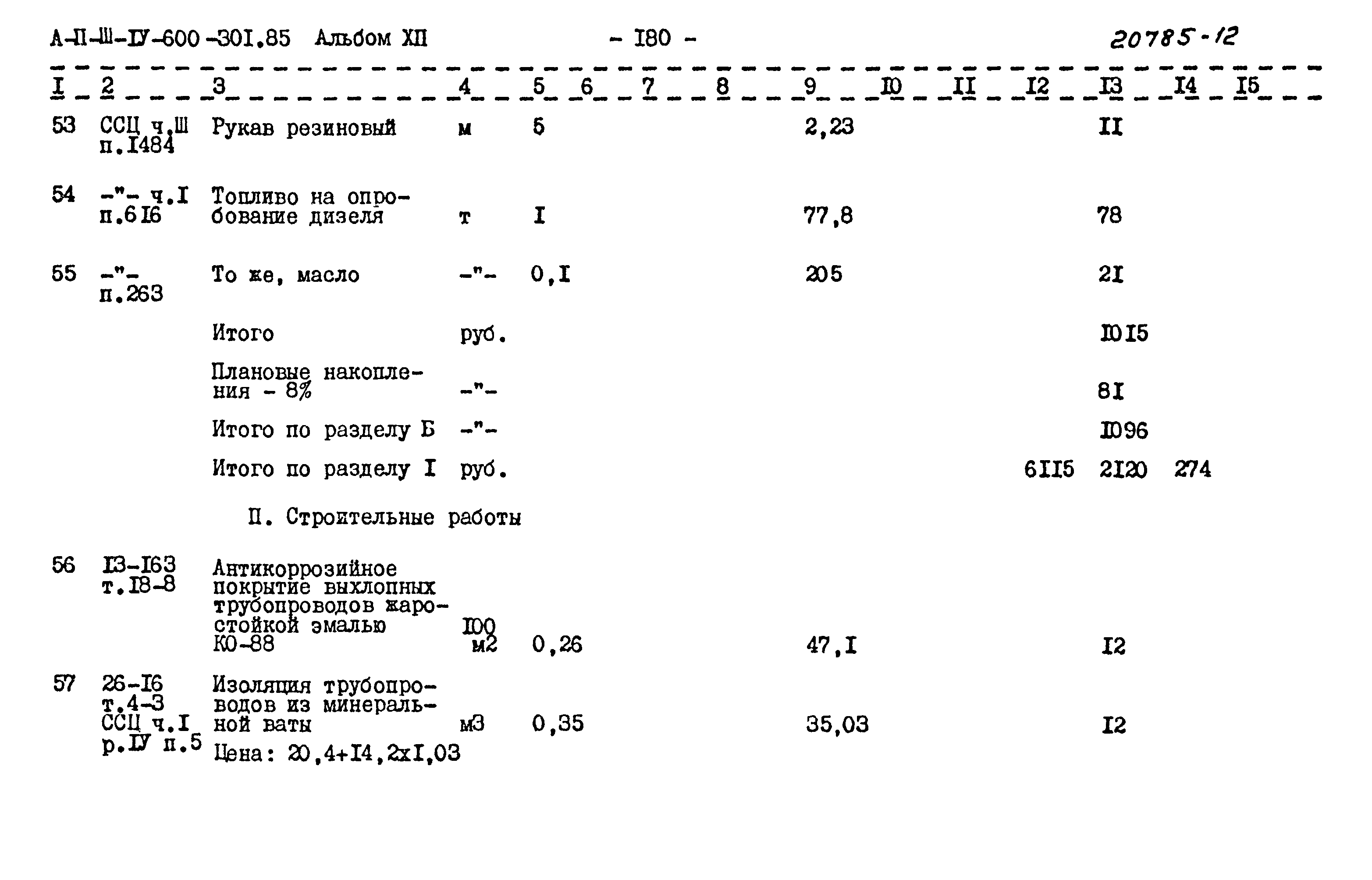 Типовой проект А-II,III,IV-600-301.85
