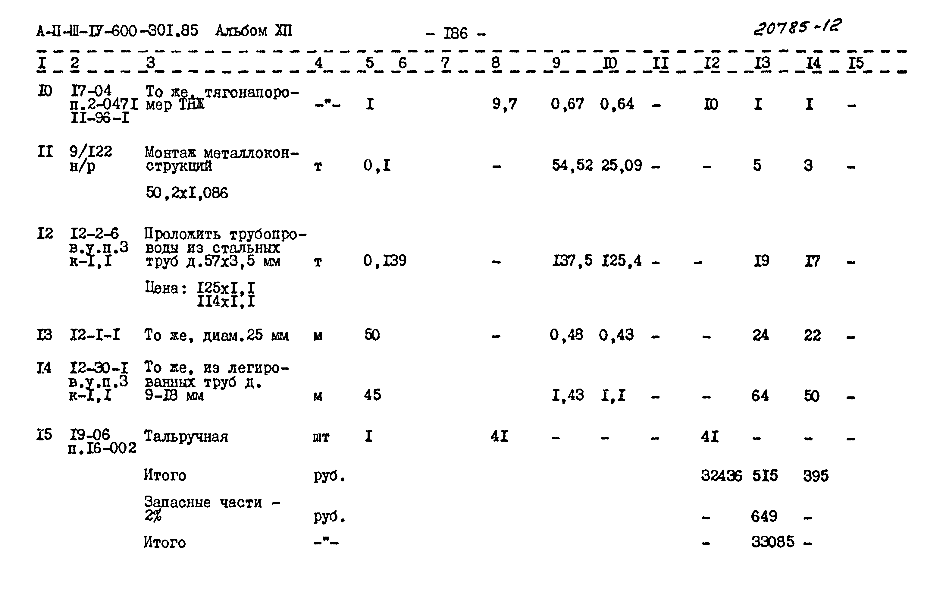 Типовой проект А-II,III,IV-600-301.85