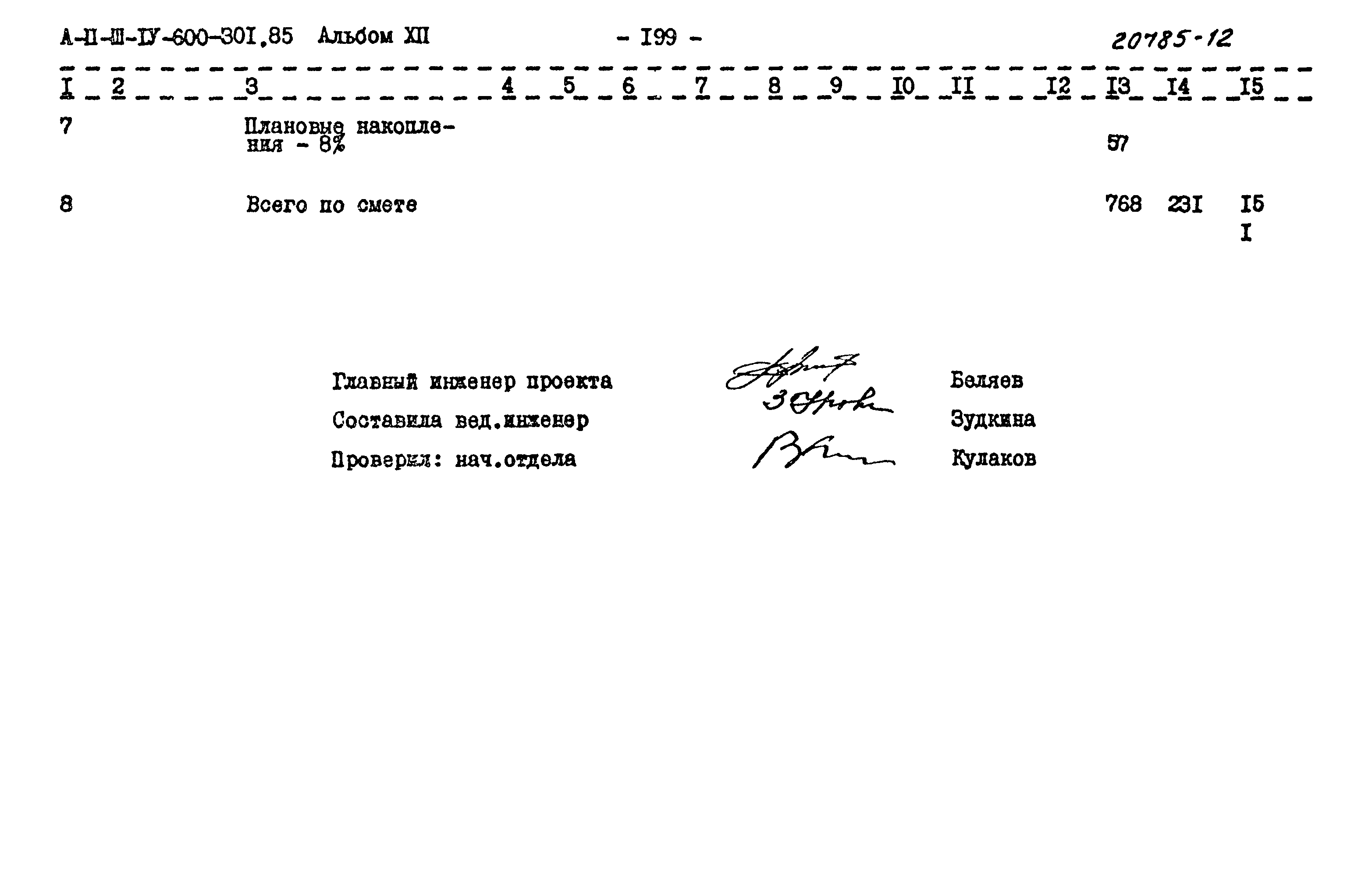Типовой проект А-II,III,IV-600-301.85