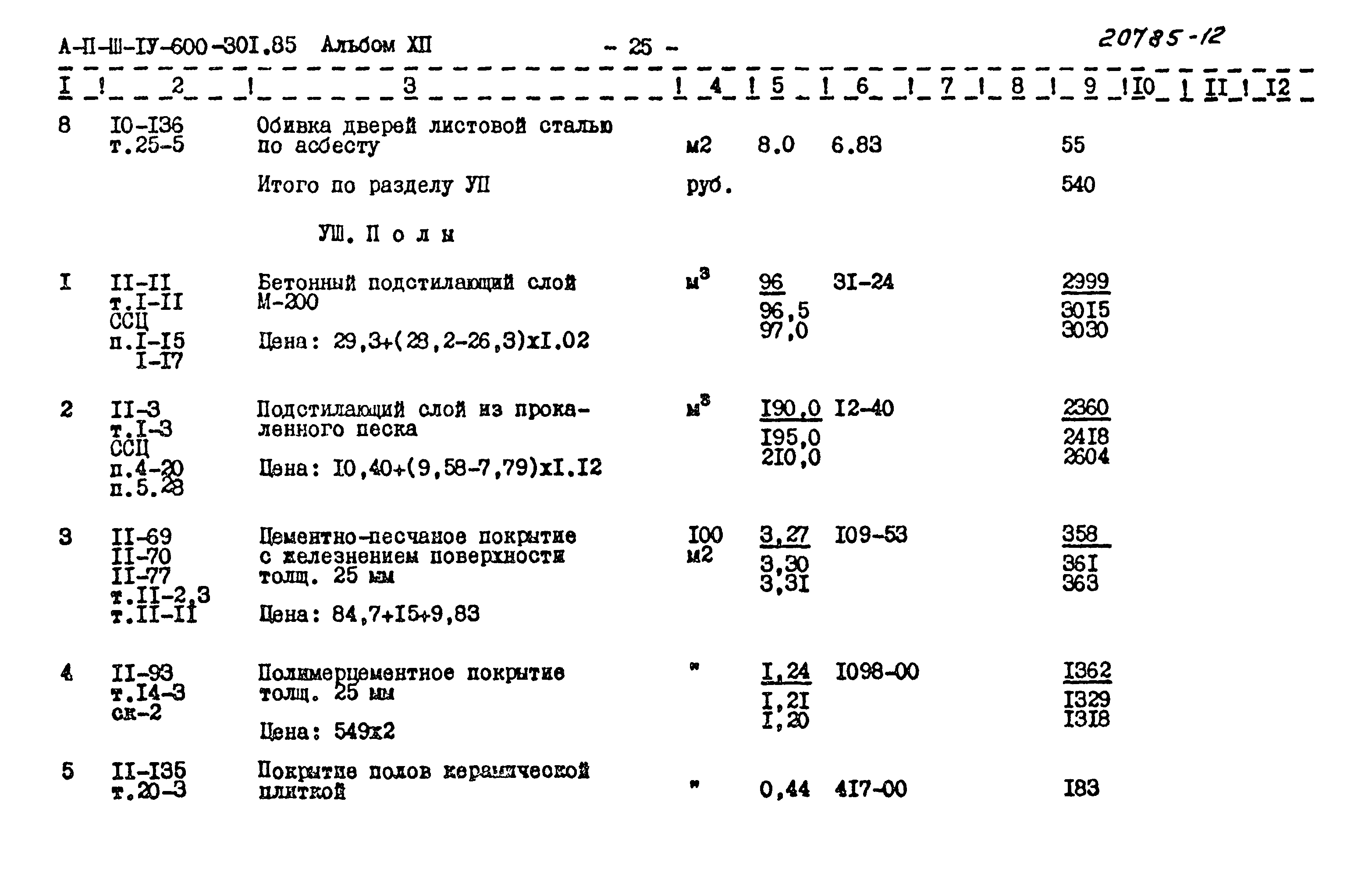 Типовой проект А-II,III,IV-600-301.85