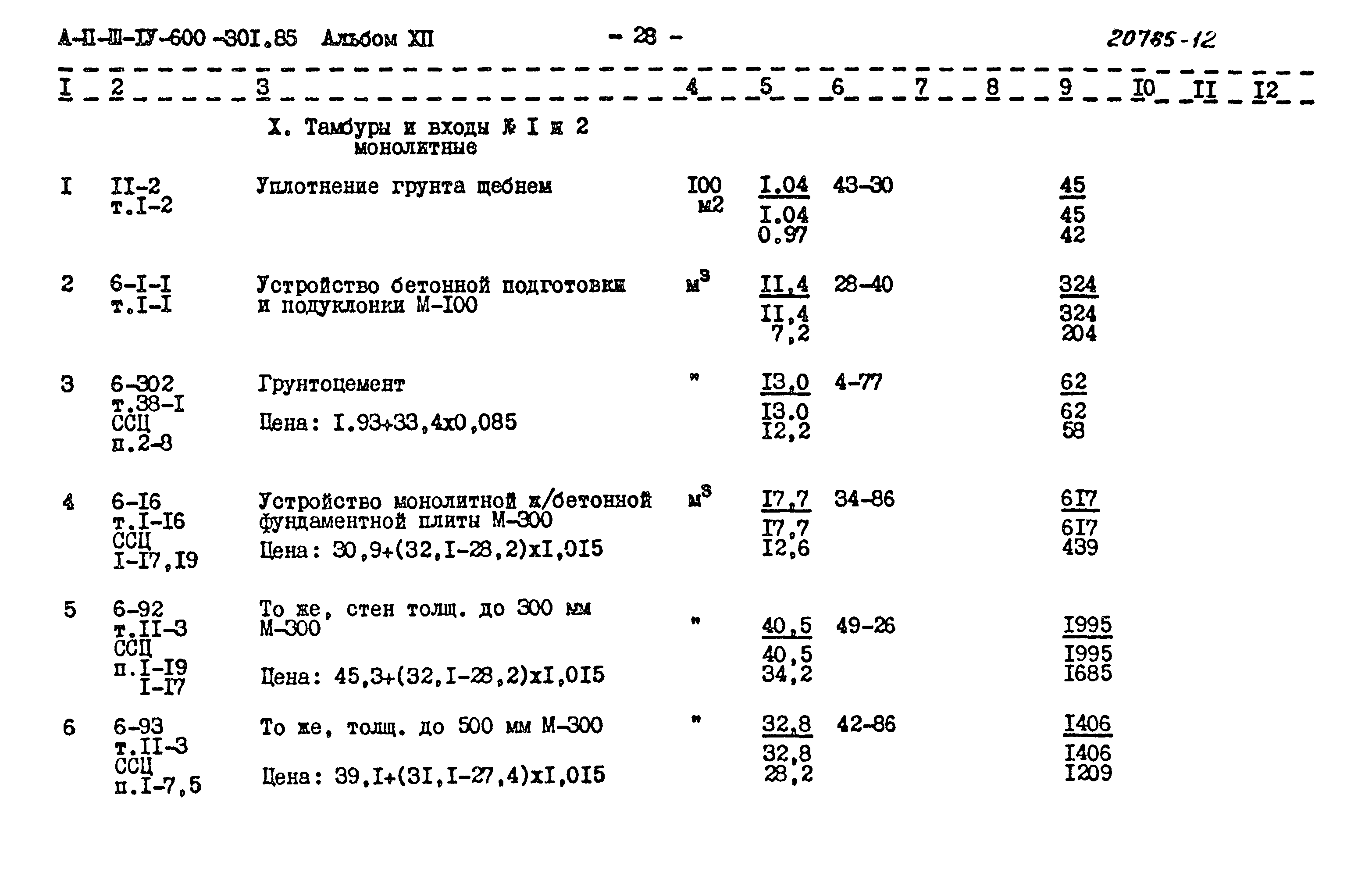 Типовой проект А-II,III,IV-600-301.85