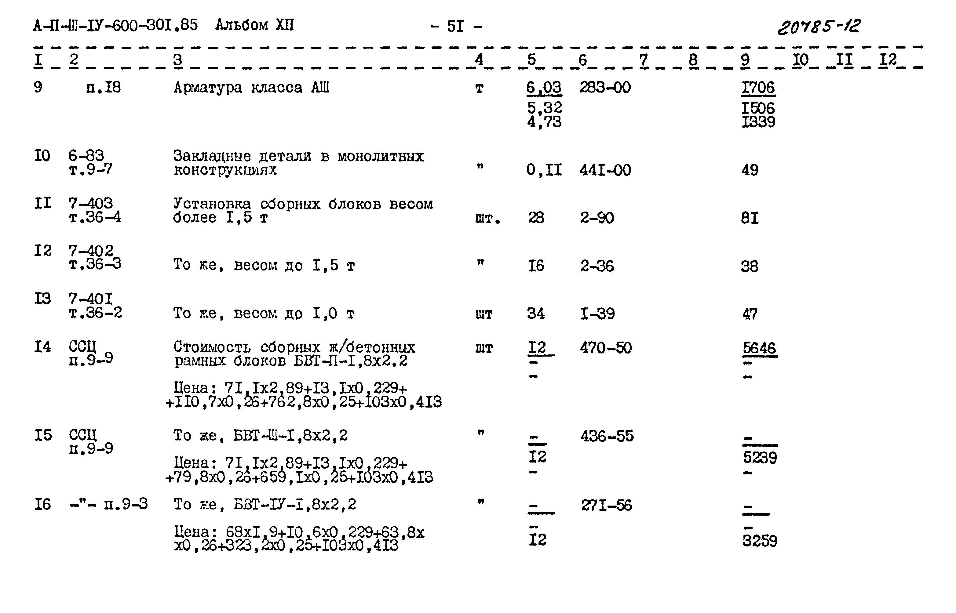 Типовой проект А-II,III,IV-600-301.85