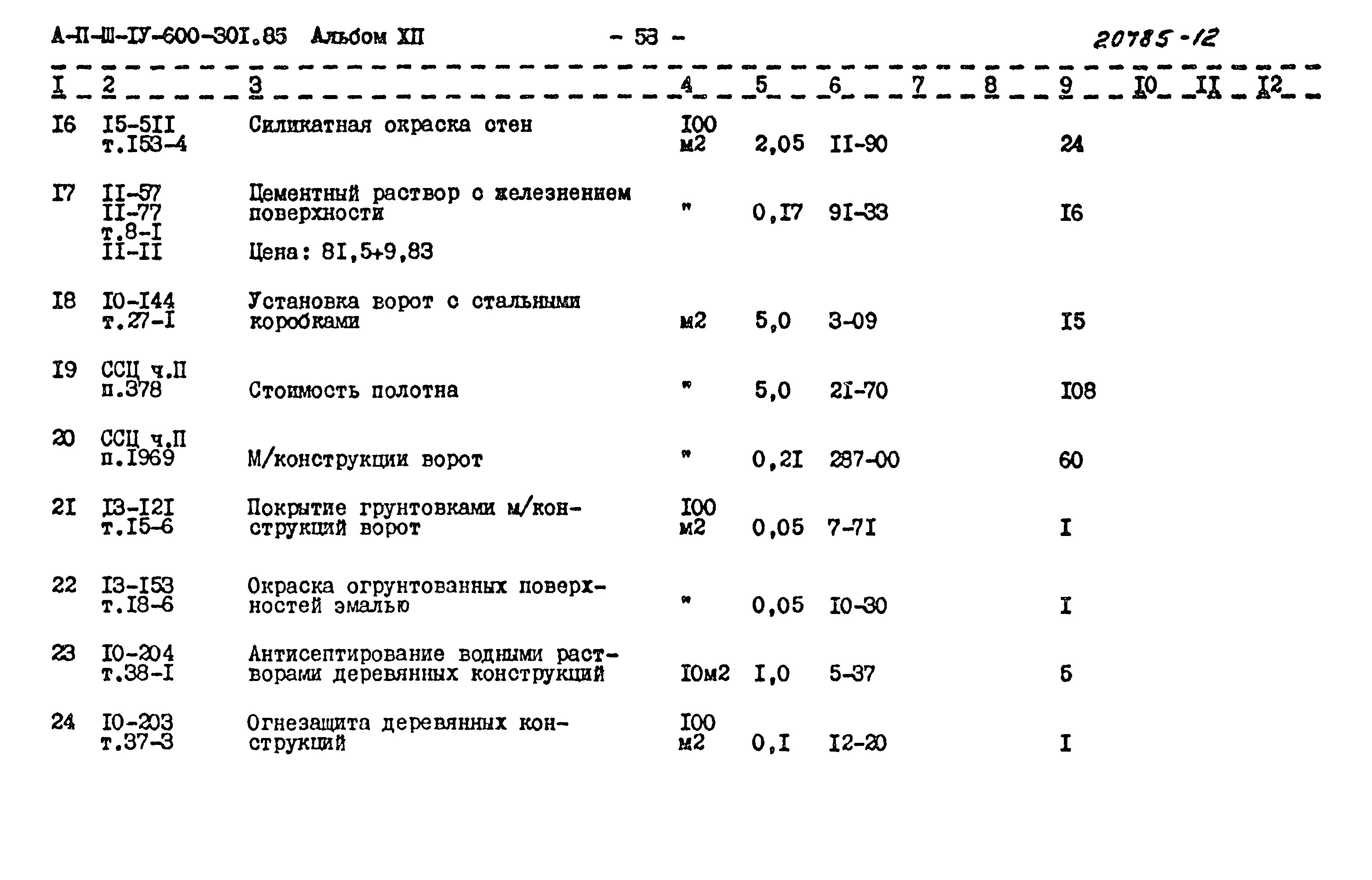 Типовой проект А-II,III,IV-600-301.85