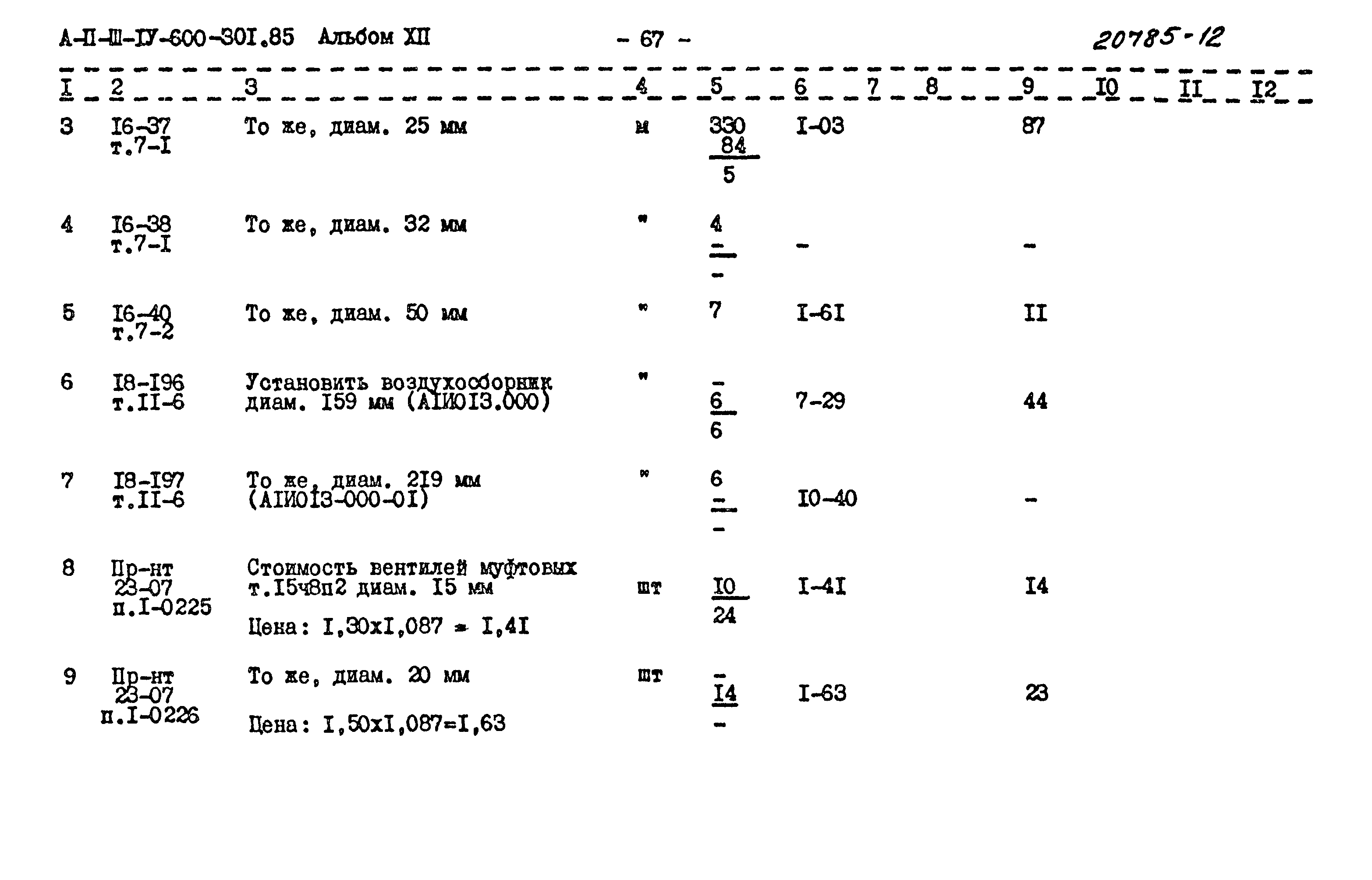 Типовой проект А-II,III,IV-600-301.85