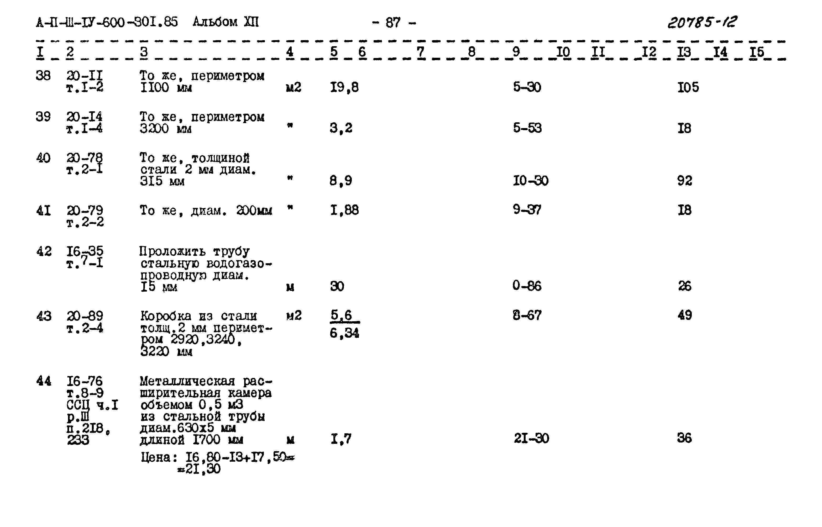 Типовой проект А-II,III,IV-600-301.85