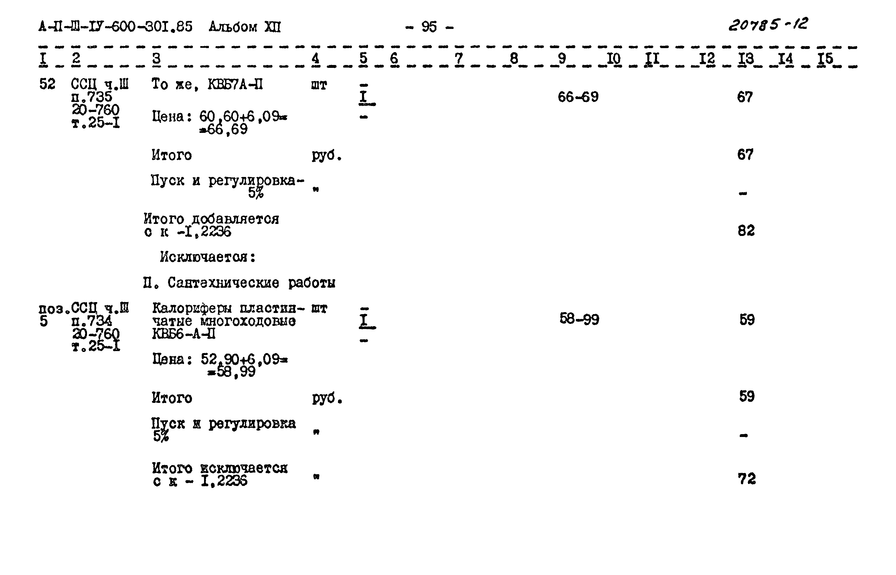 Типовой проект А-II,III,IV-600-301.85