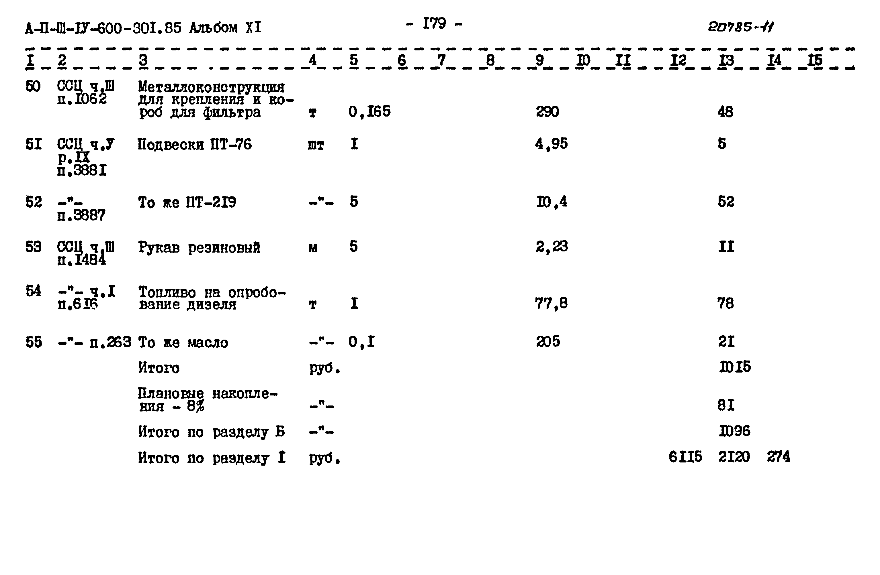 Типовой проект А-II,III,IV-600-301.85