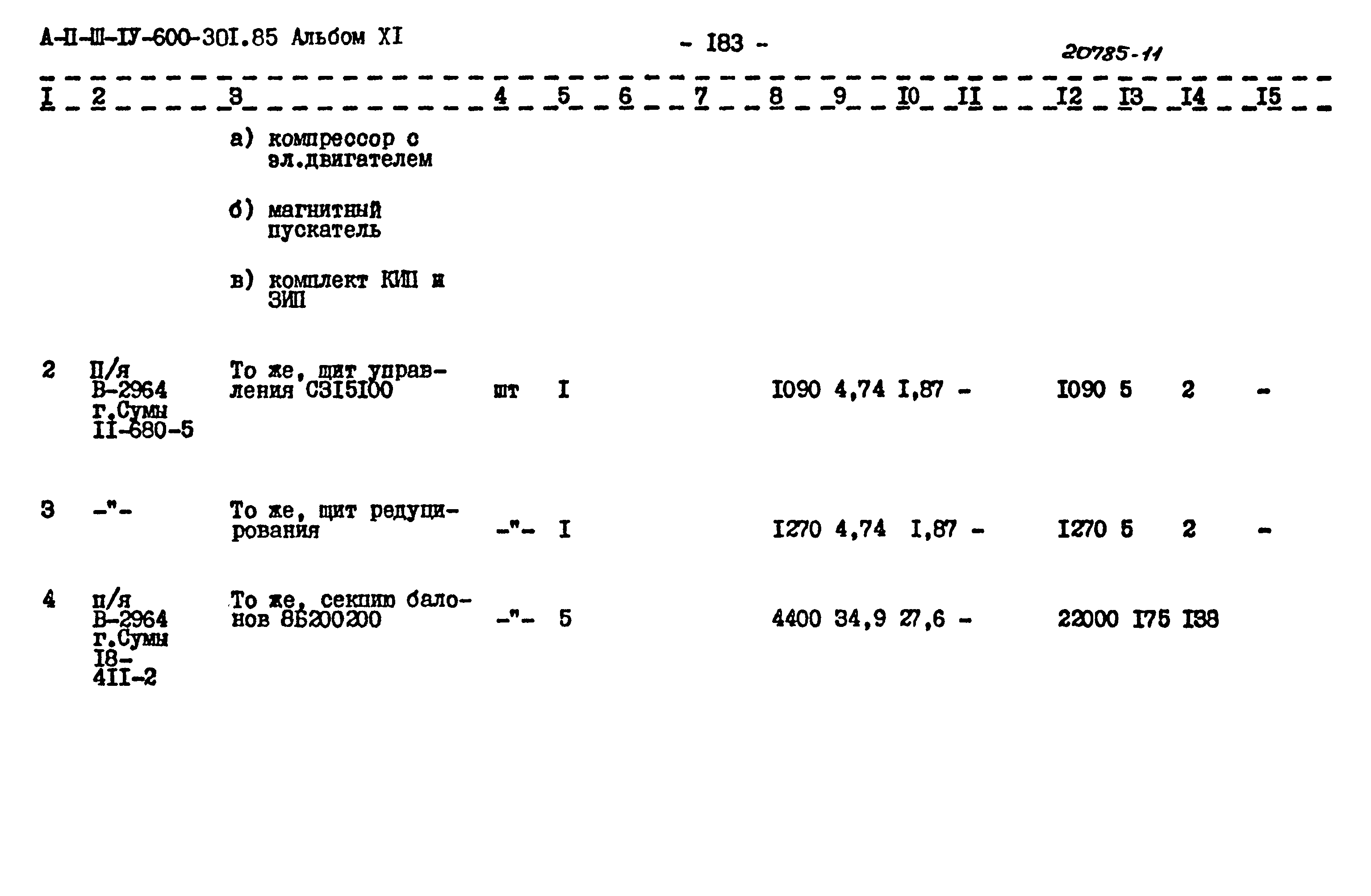 Типовой проект А-II,III,IV-600-301.85