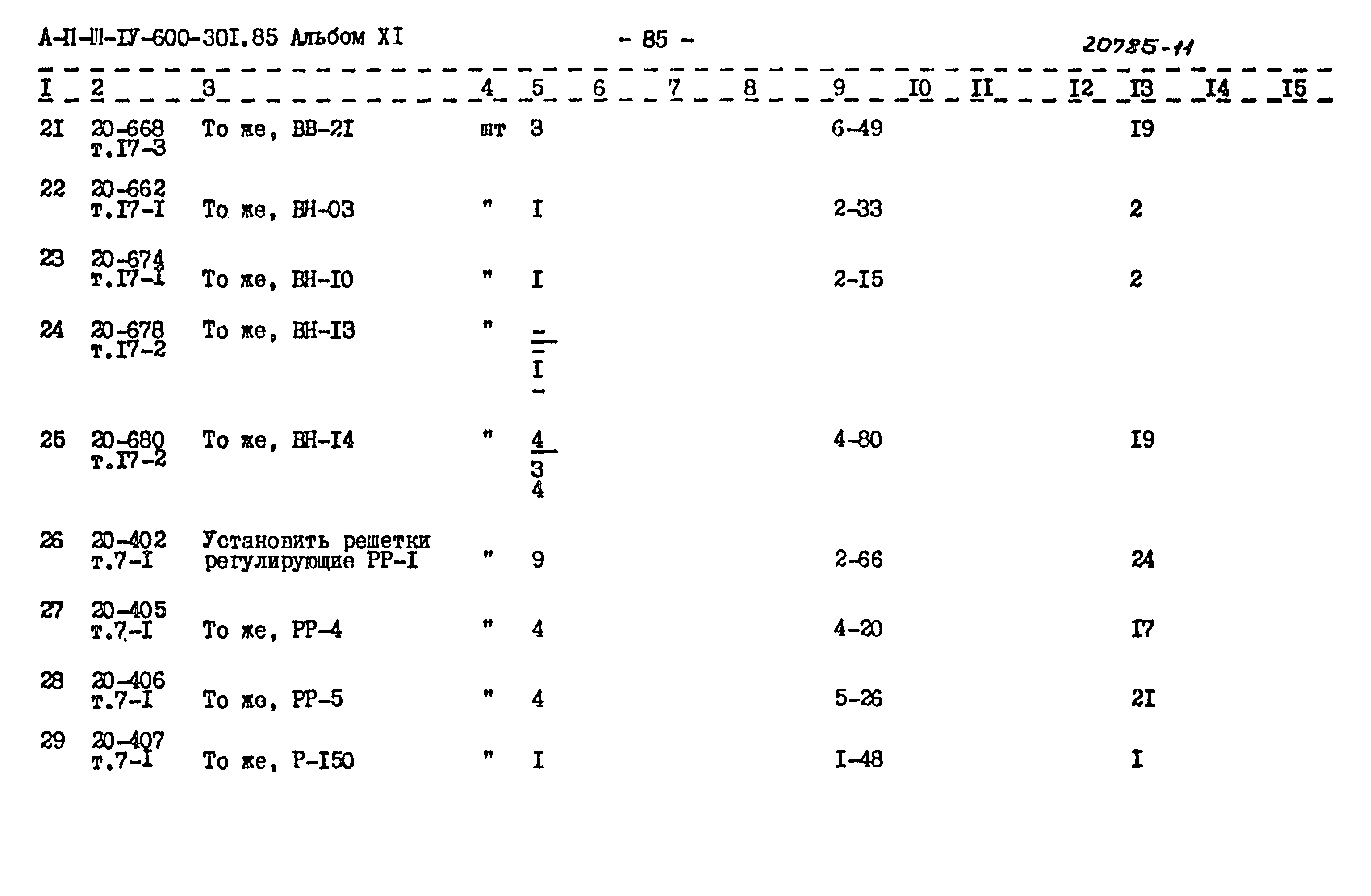 Типовой проект А-II,III,IV-600-301.85