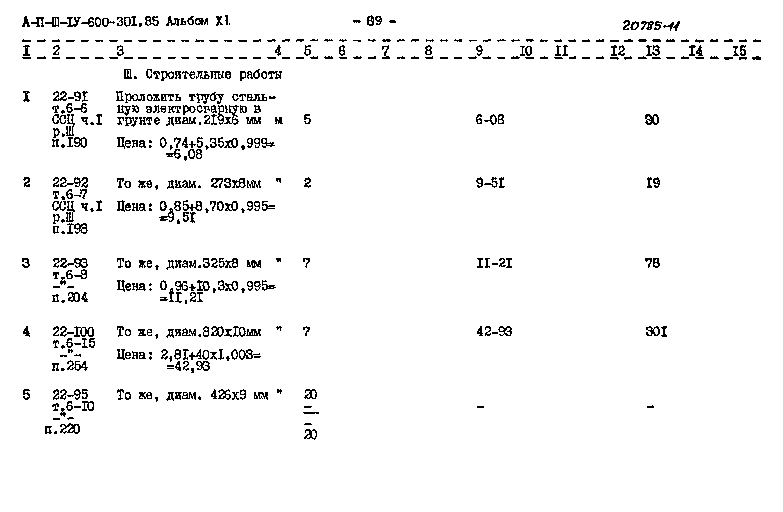 Типовой проект А-II,III,IV-600-301.85