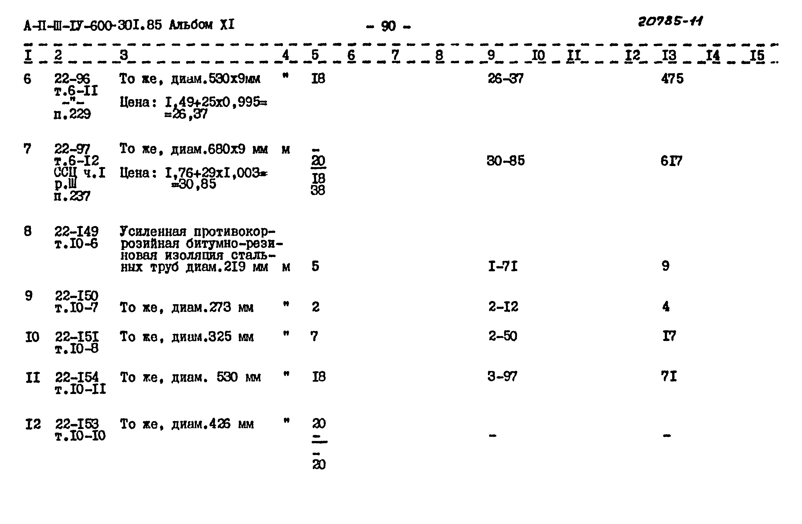 Типовой проект А-II,III,IV-600-301.85