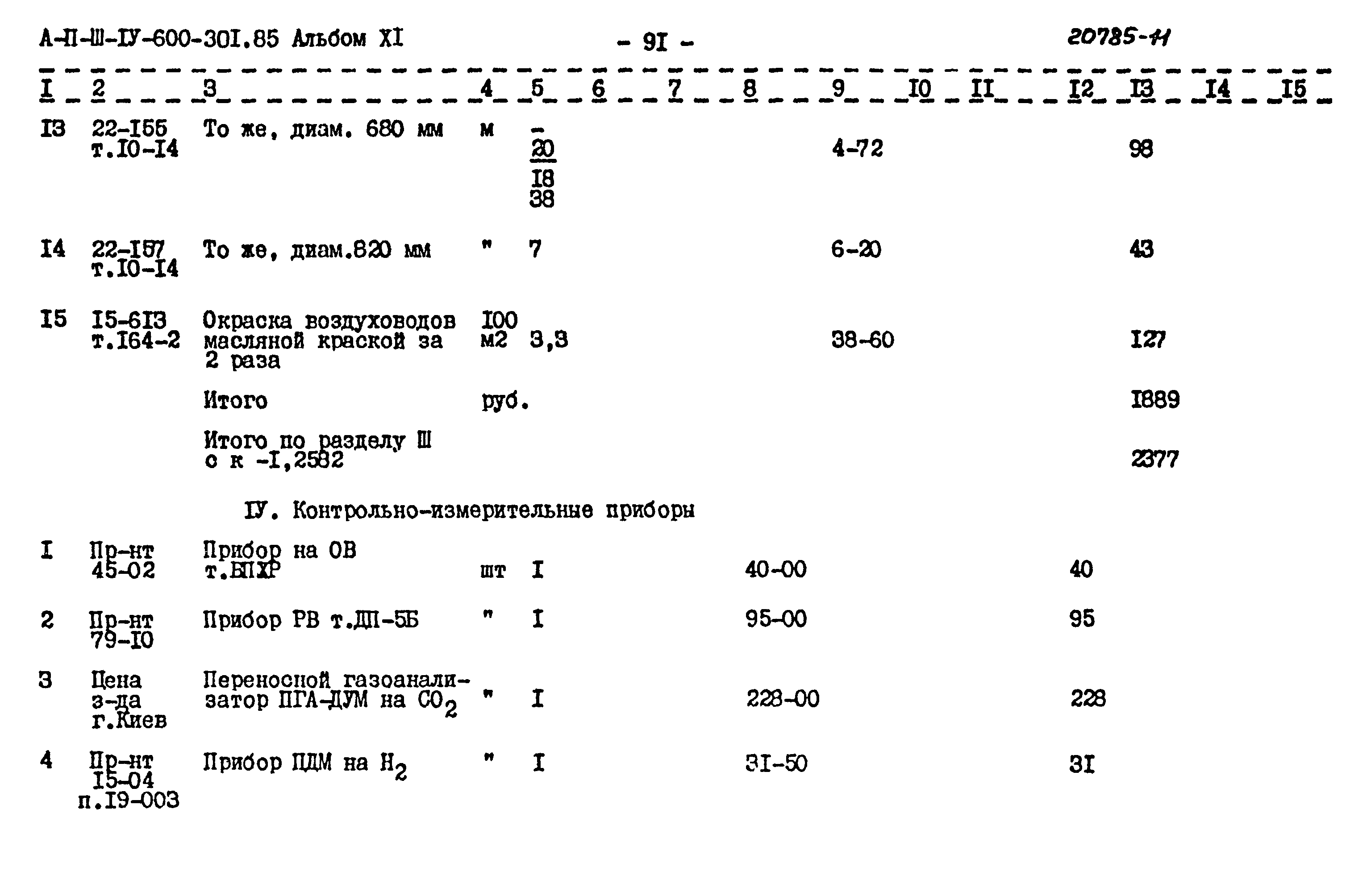 Типовой проект А-II,III,IV-600-301.85