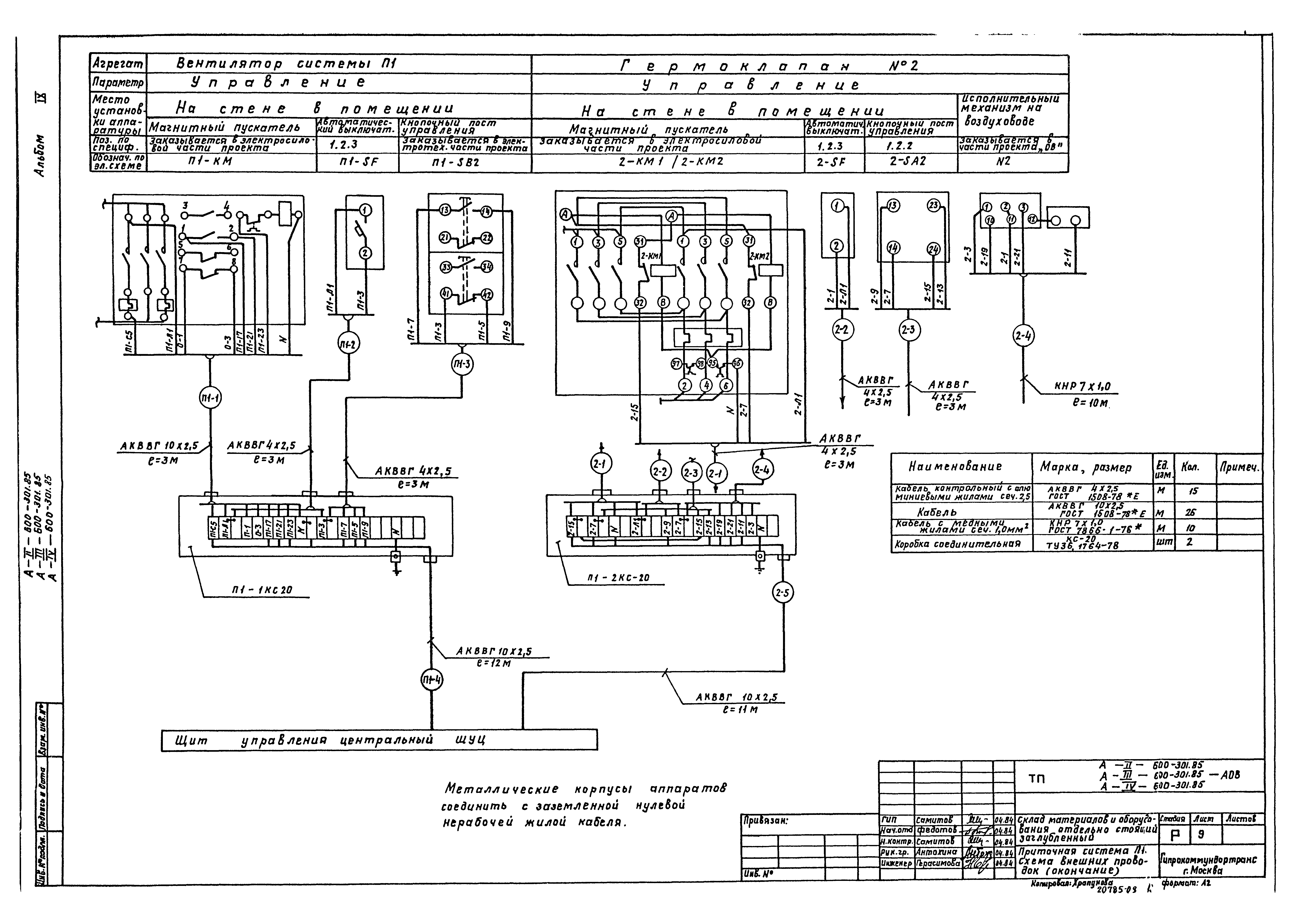 Типовой проект А-II,III,IV-600-301.85