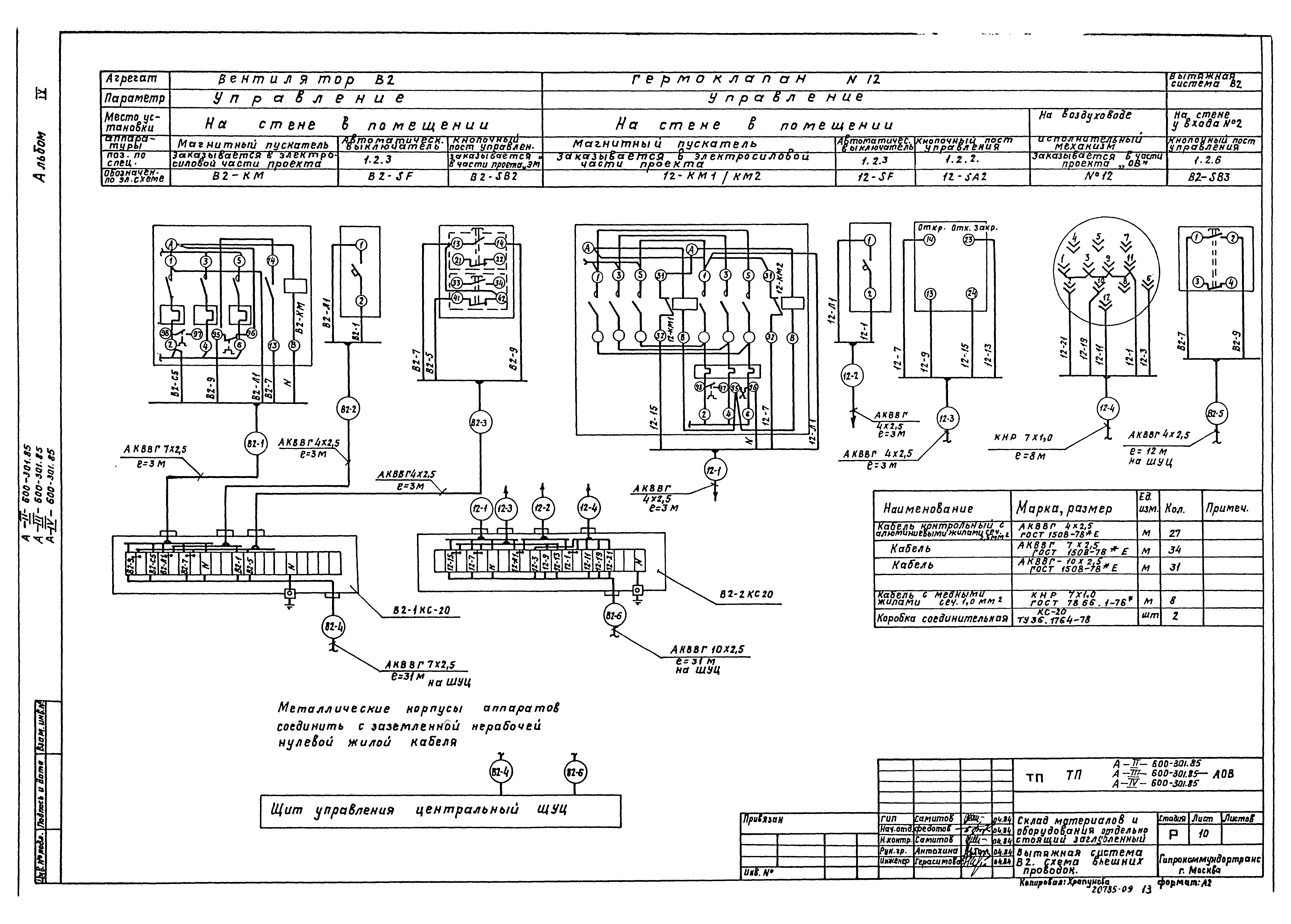 Типовой проект А-II,III,IV-600-301.85