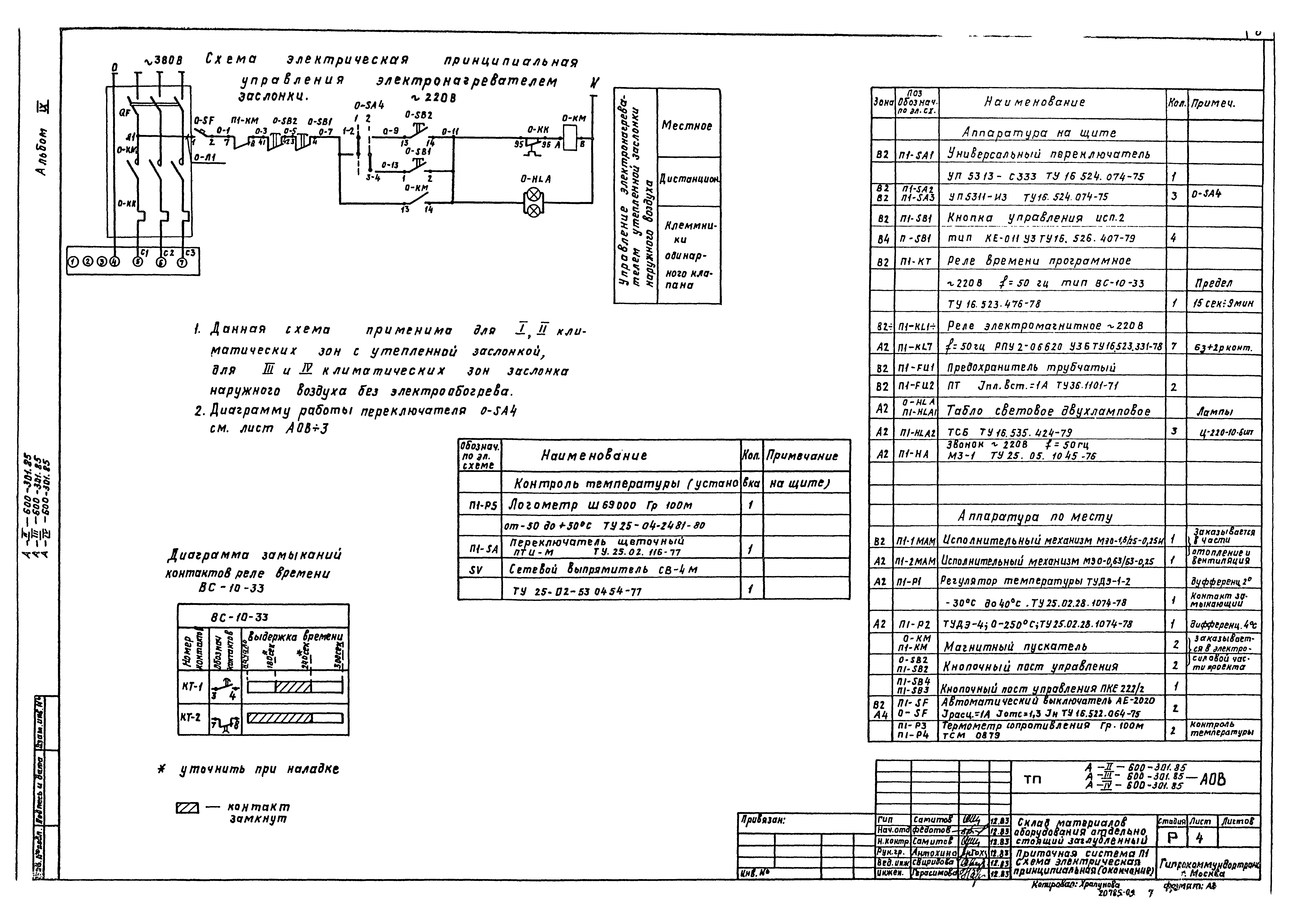 Типовой проект А-II,III,IV-600-301.85