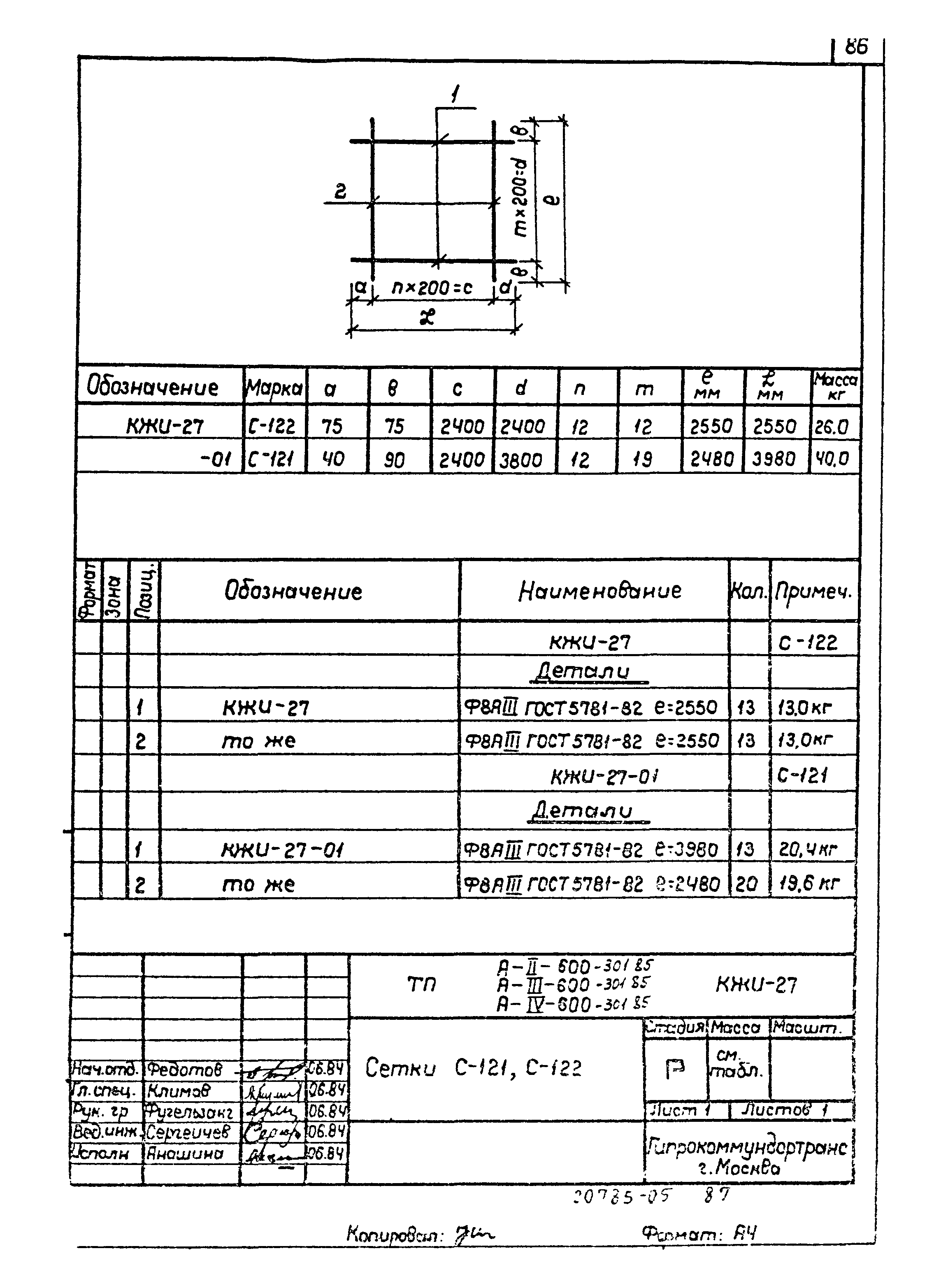 Типовой проект А-II,III,IV-600-301.85