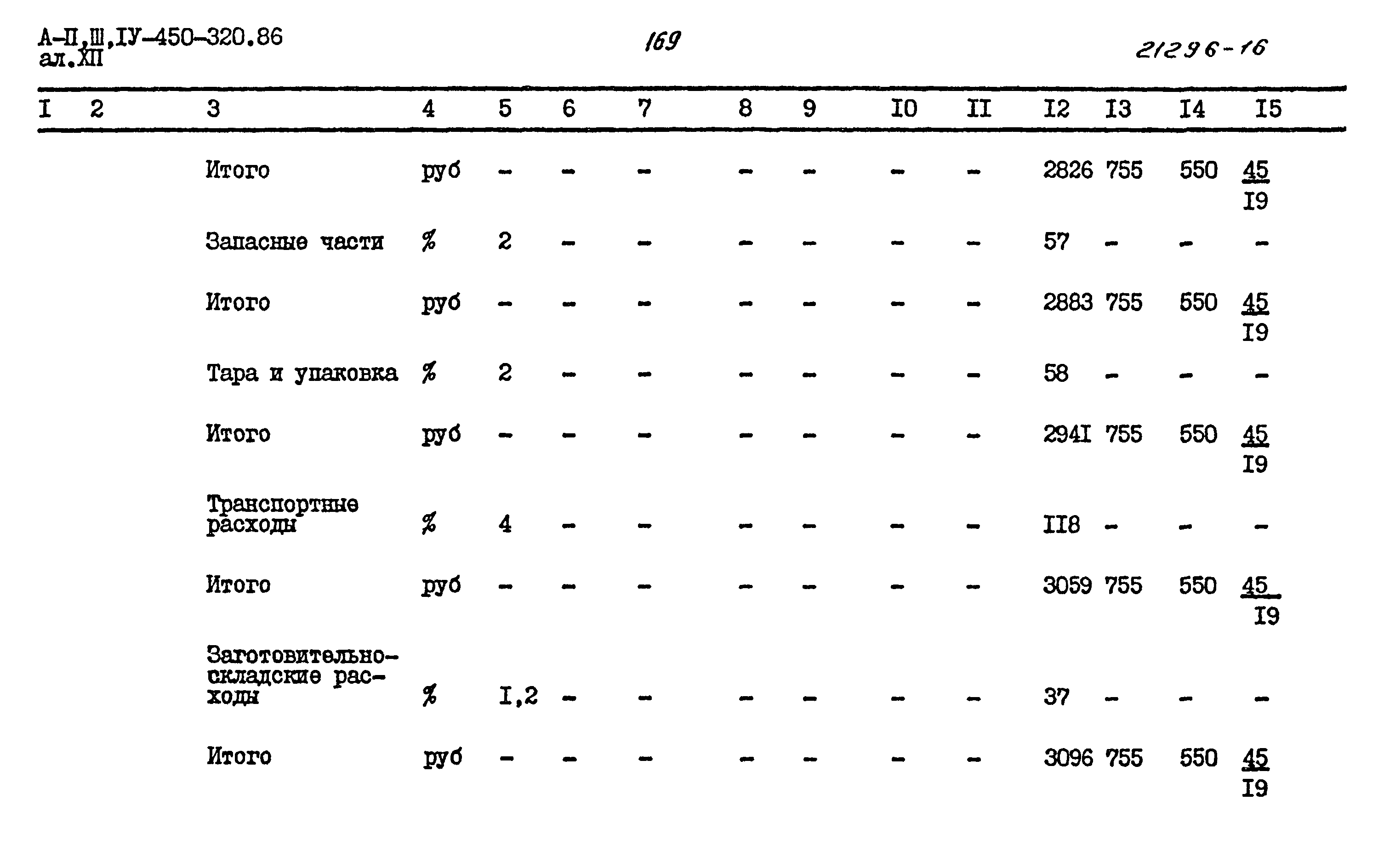 Типовой проект А-II,III,IV-450-320.86