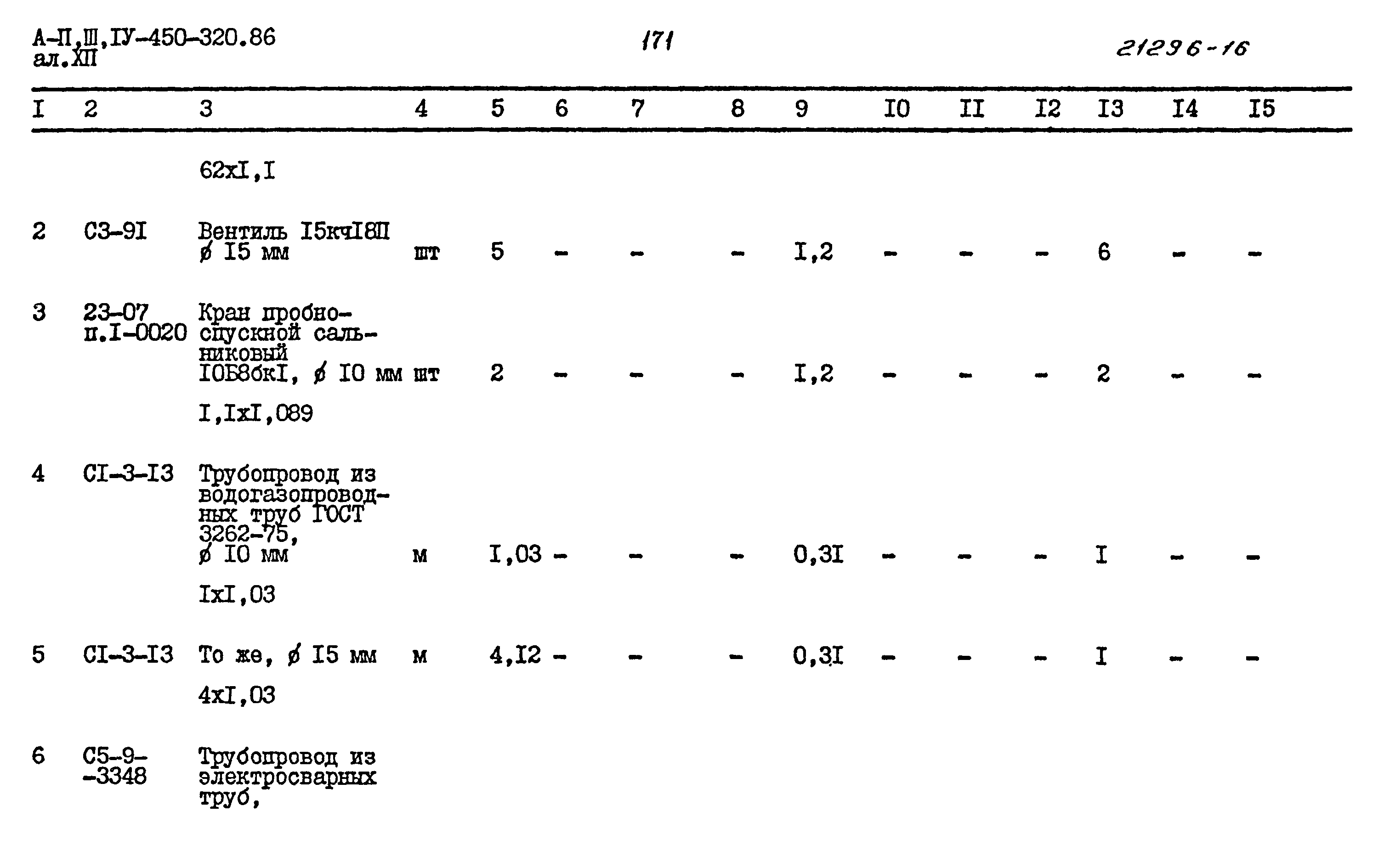 Типовой проект А-II,III,IV-450-320.86