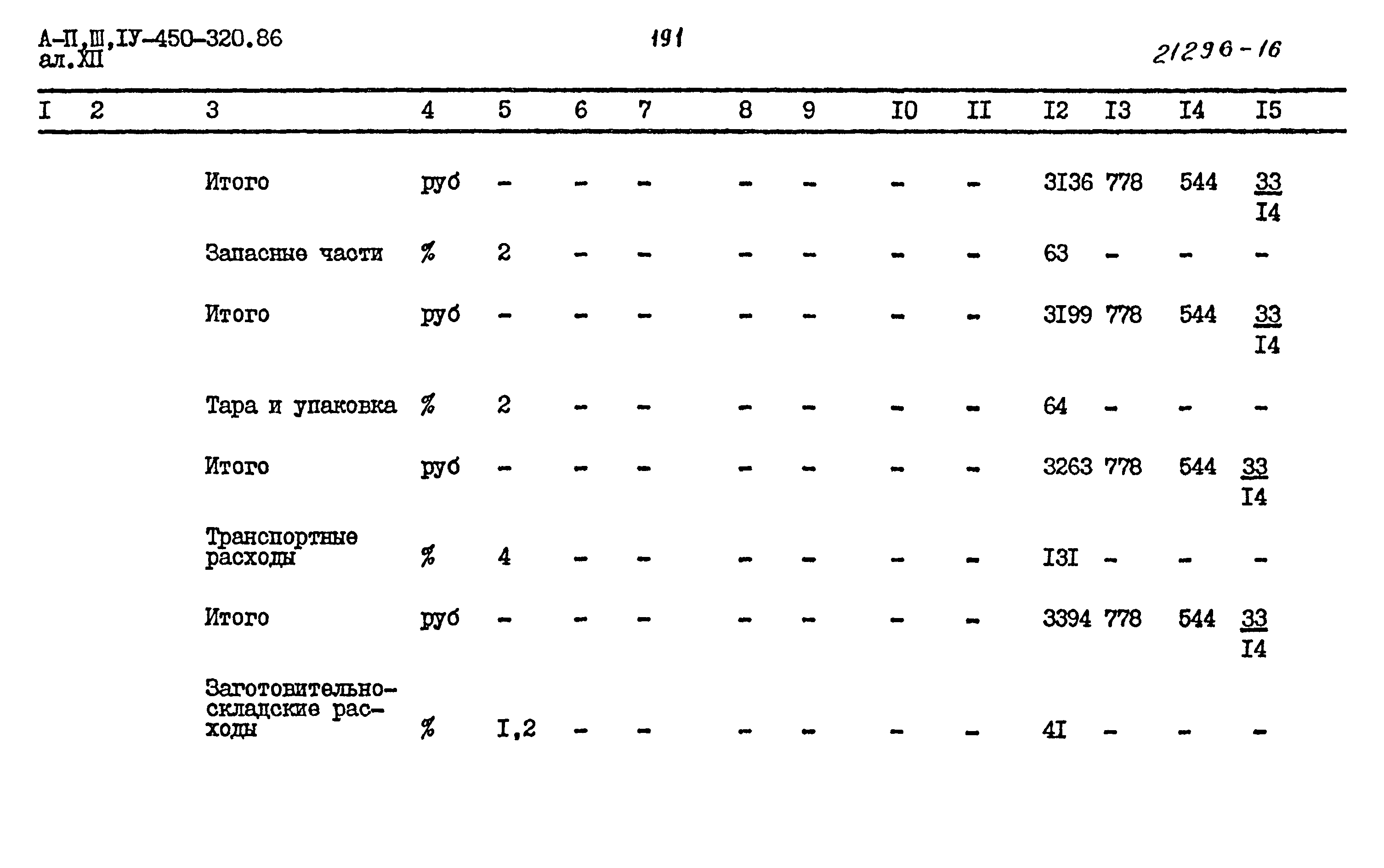 Типовой проект А-II,III,IV-450-320.86
