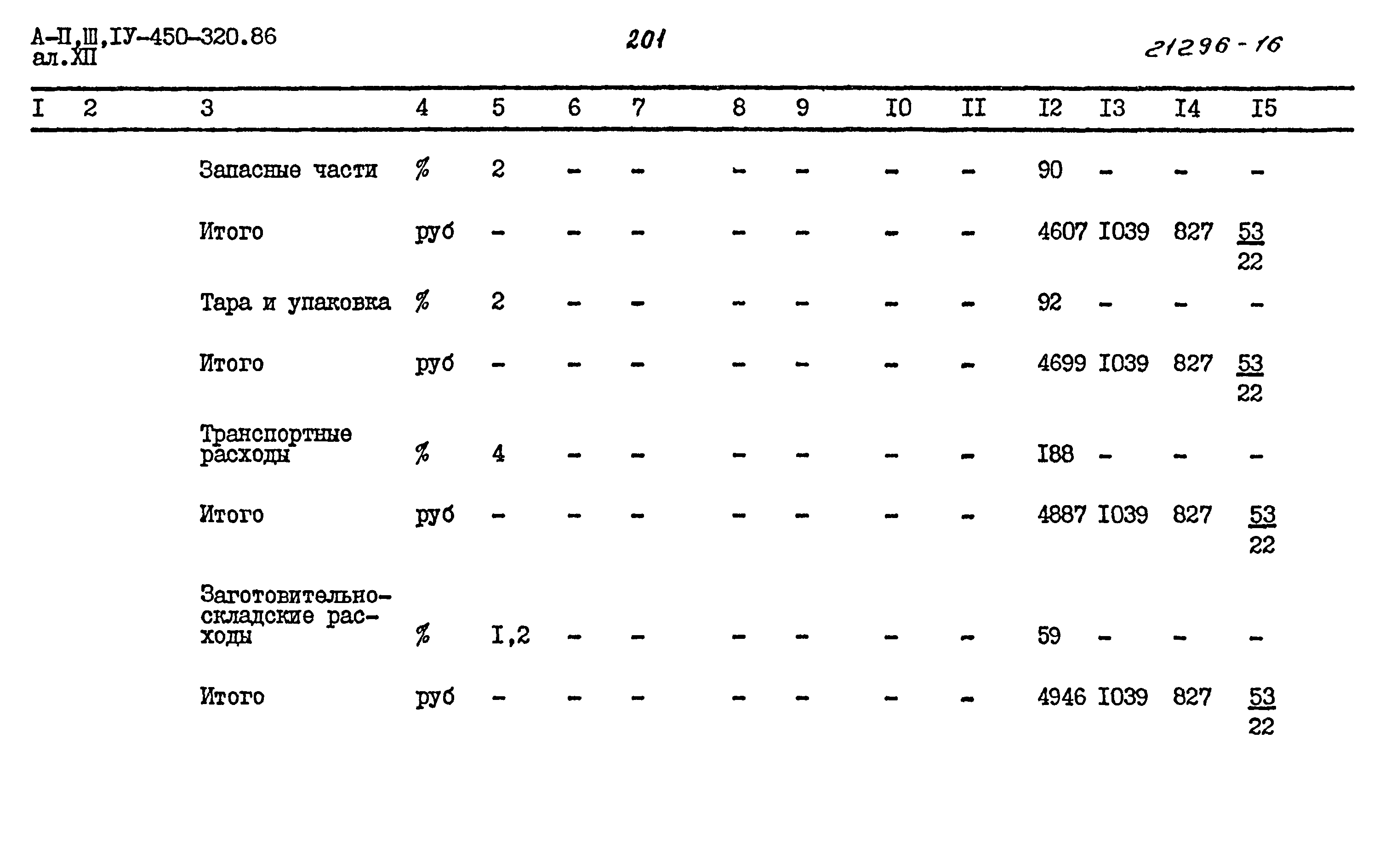 Типовой проект А-II,III,IV-450-320.86