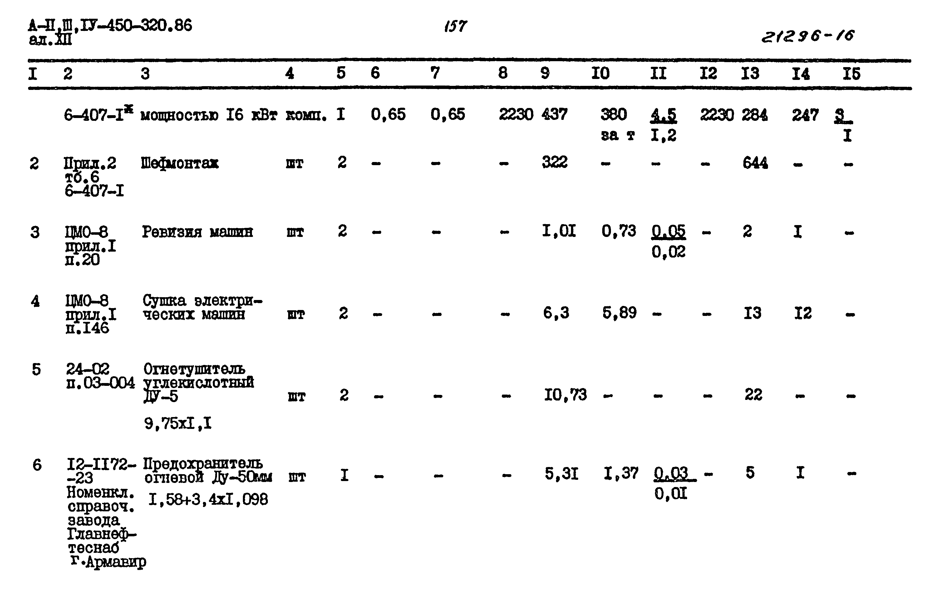 Типовой проект А-II,III,IV-450-320.86