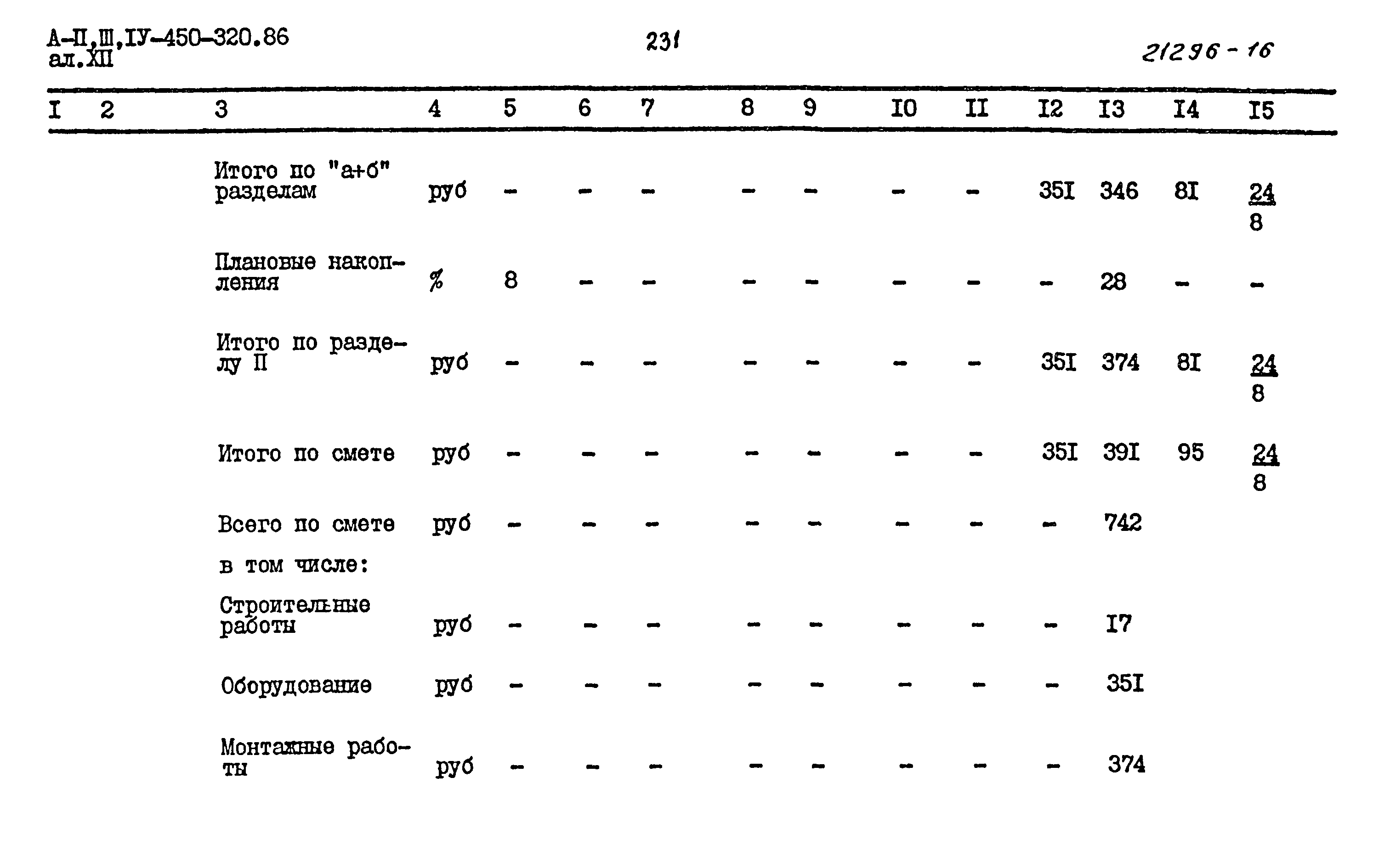 Типовой проект А-II,III,IV-450-320.86