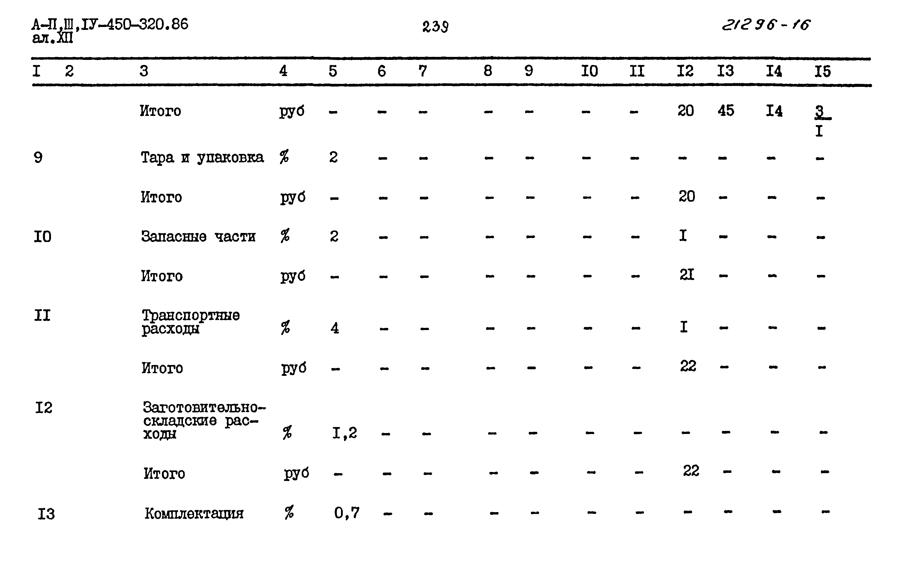 Типовой проект А-II,III,IV-450-320.86