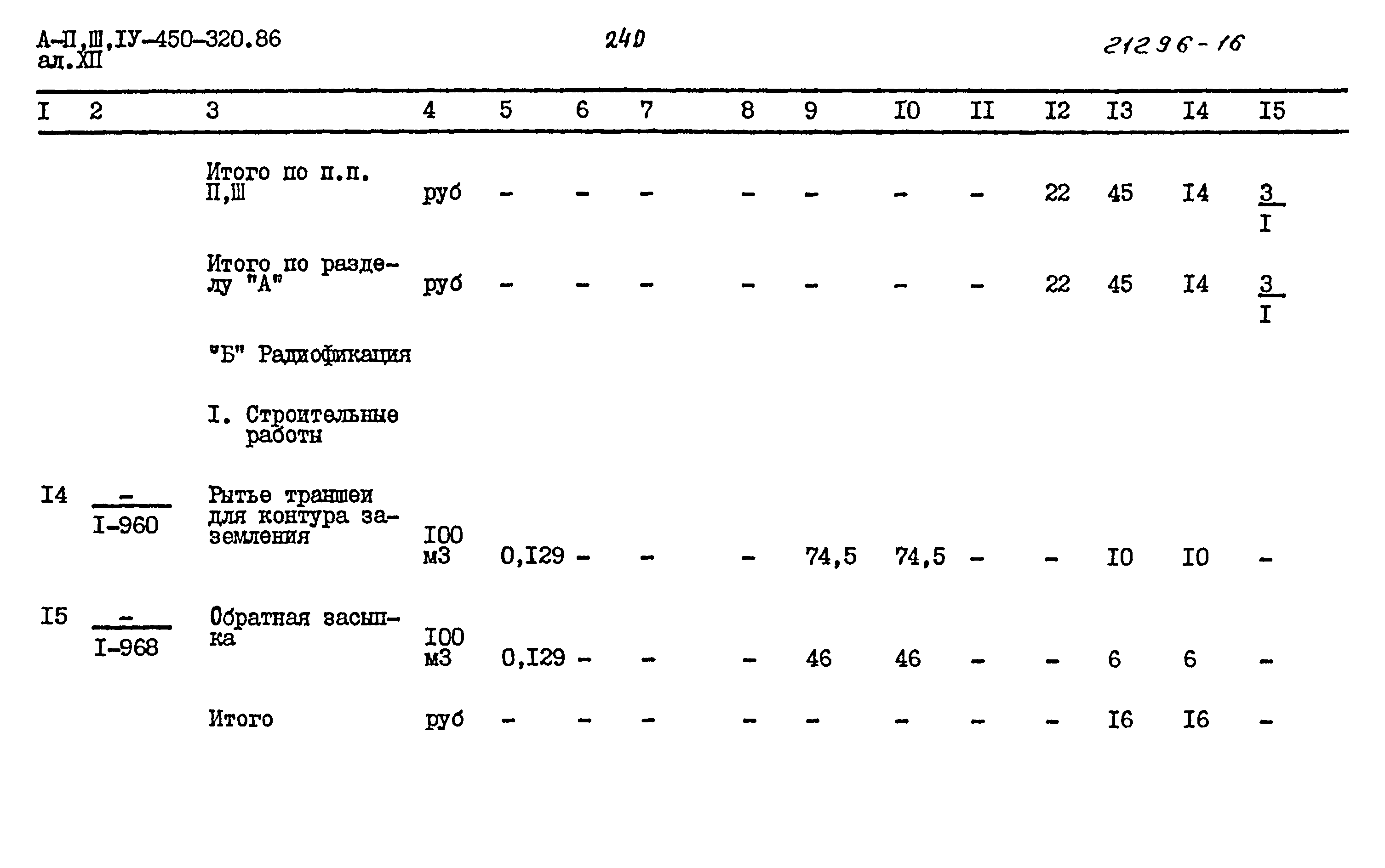 Типовой проект А-II,III,IV-450-320.86