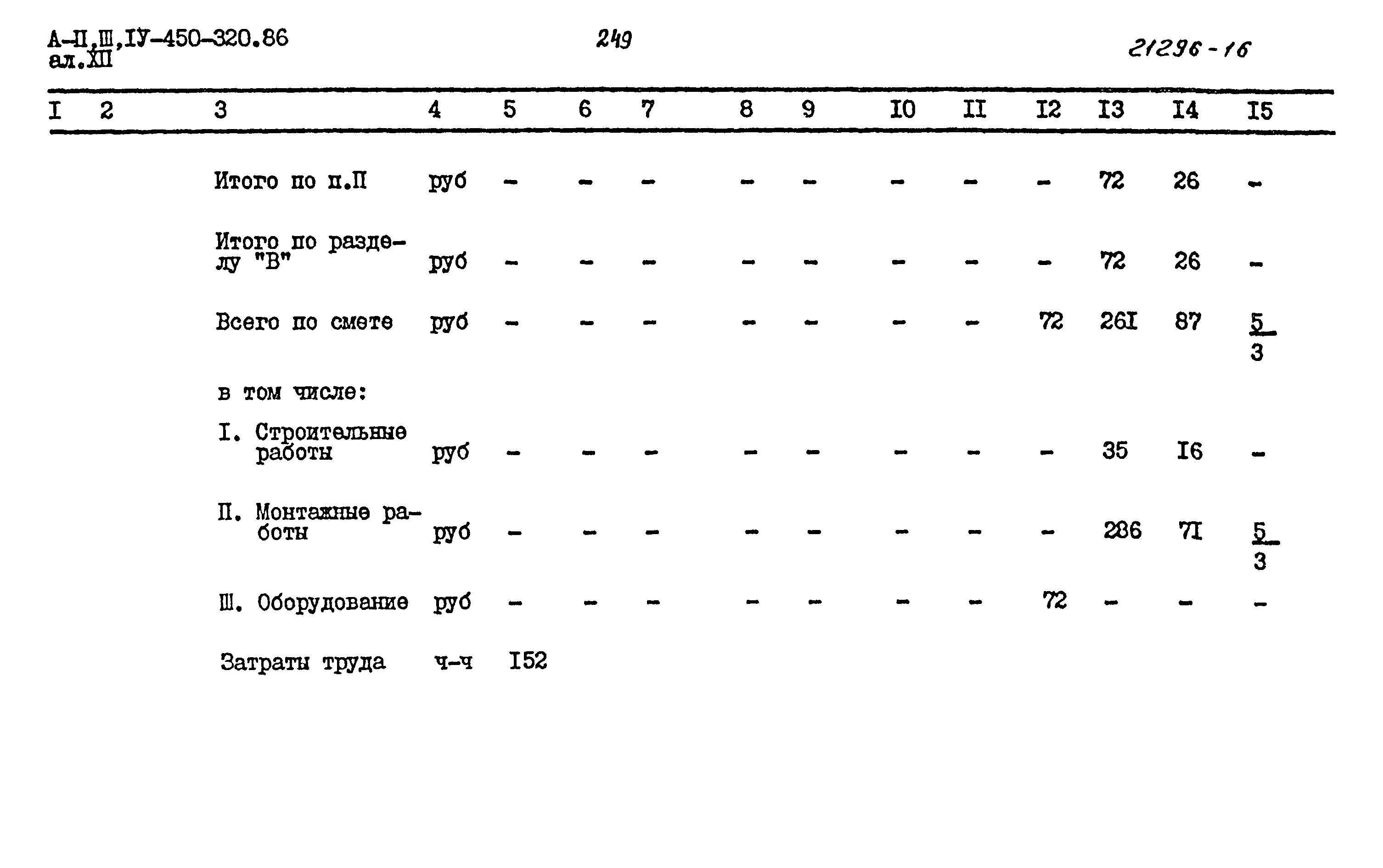 Типовой проект А-II,III,IV-450-320.86