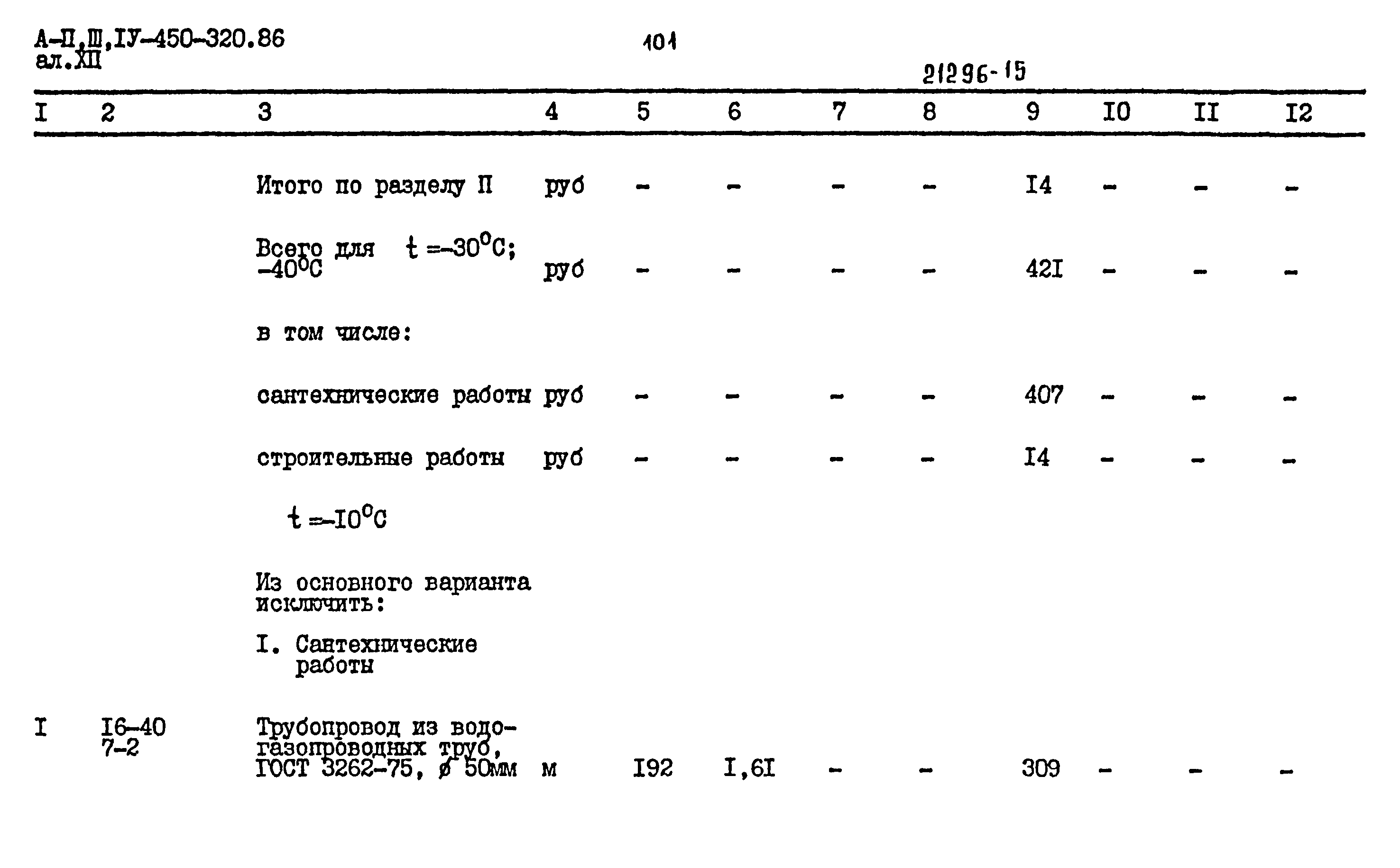 Типовой проект А-II,III,IV-450-320.86