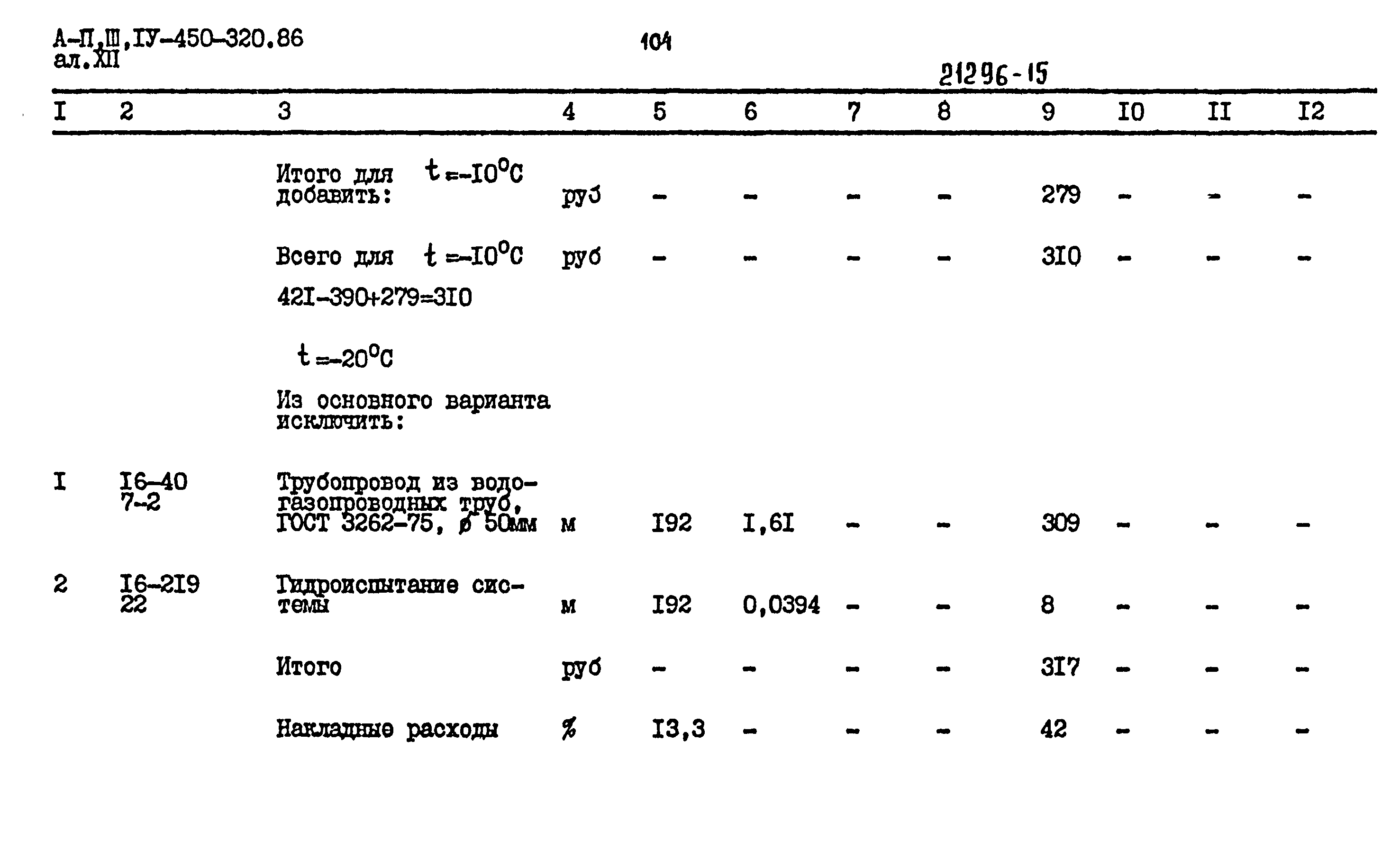 Типовой проект А-II,III,IV-450-320.86