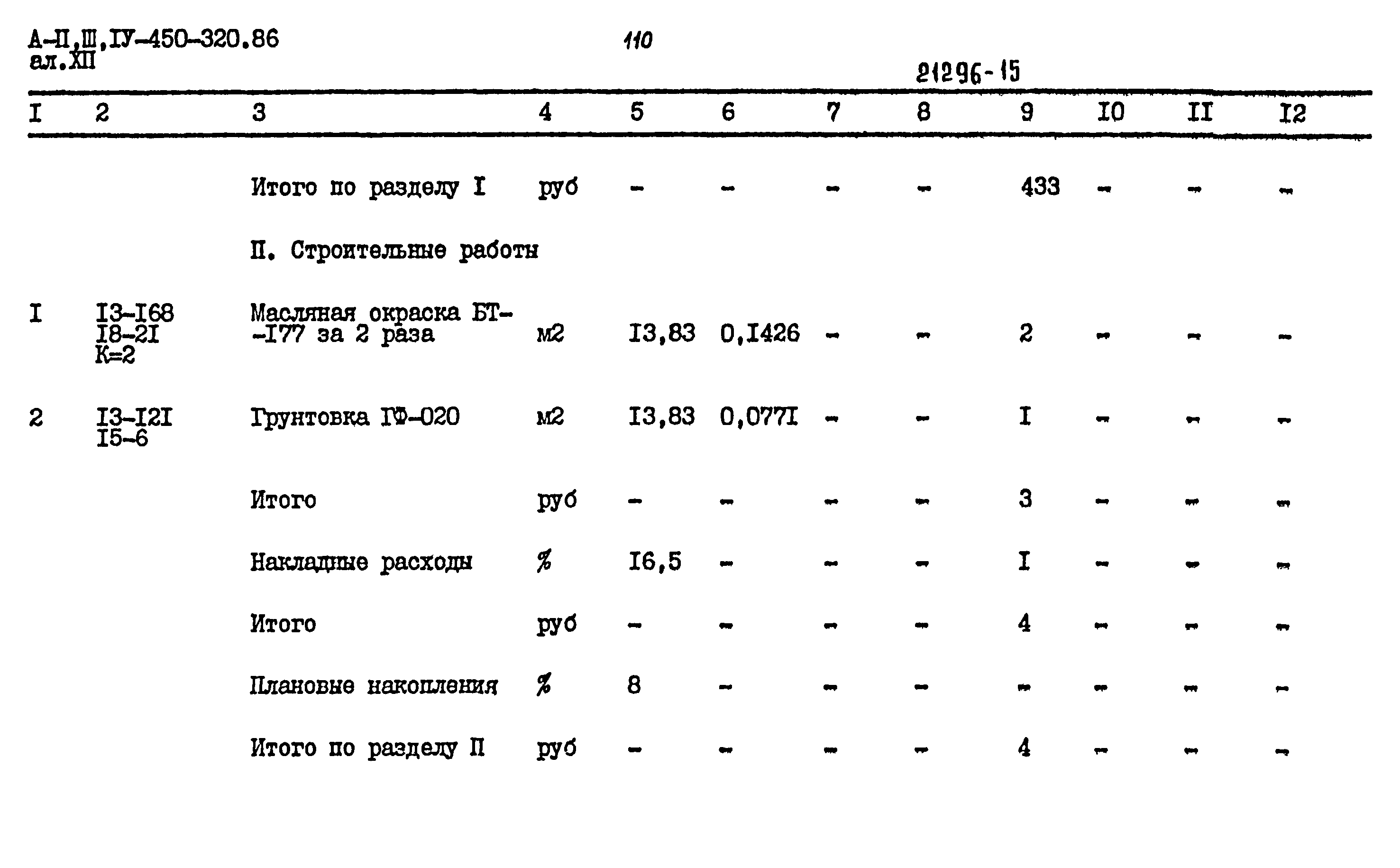 Типовой проект А-II,III,IV-450-320.86