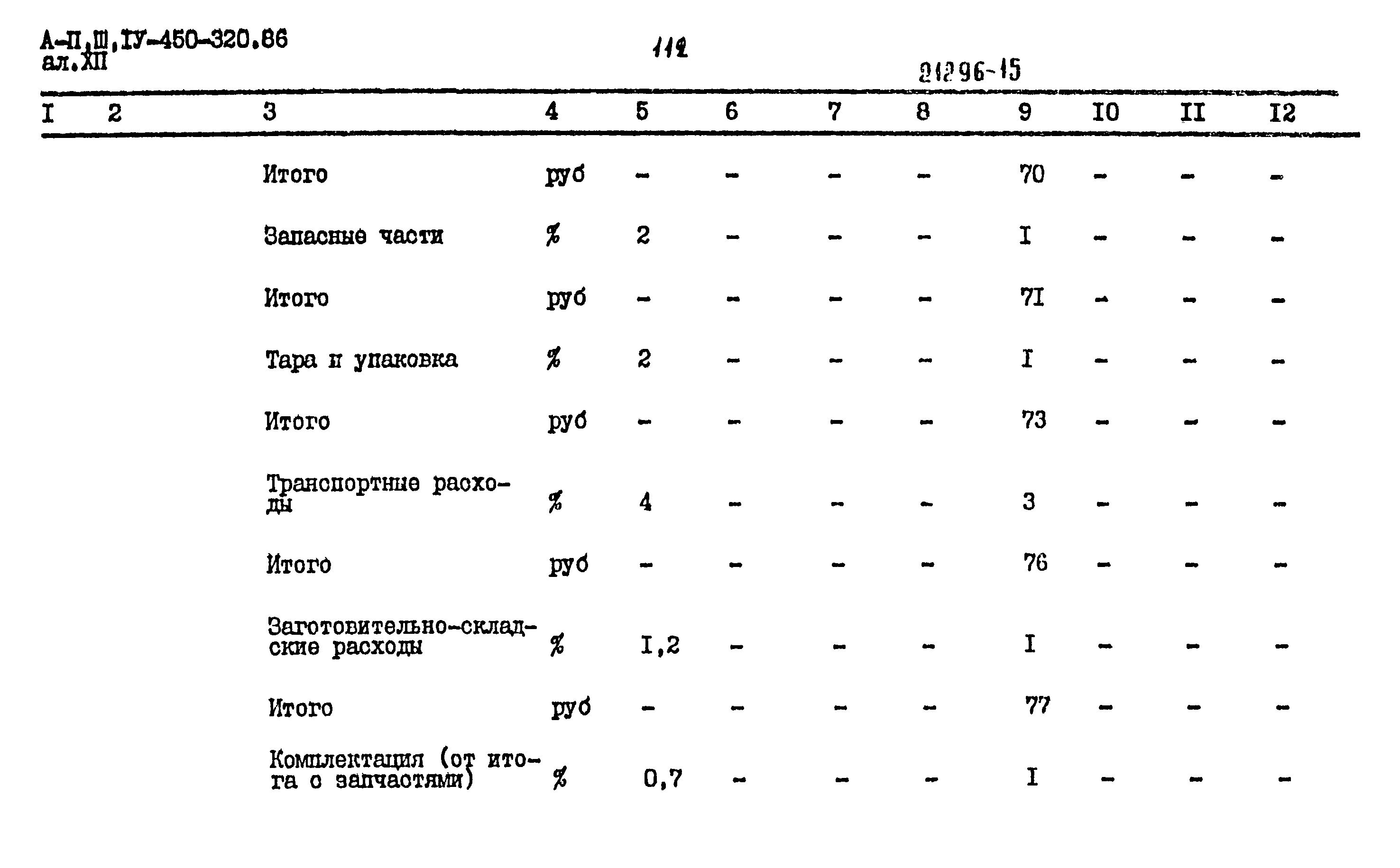 Типовой проект А-II,III,IV-450-320.86