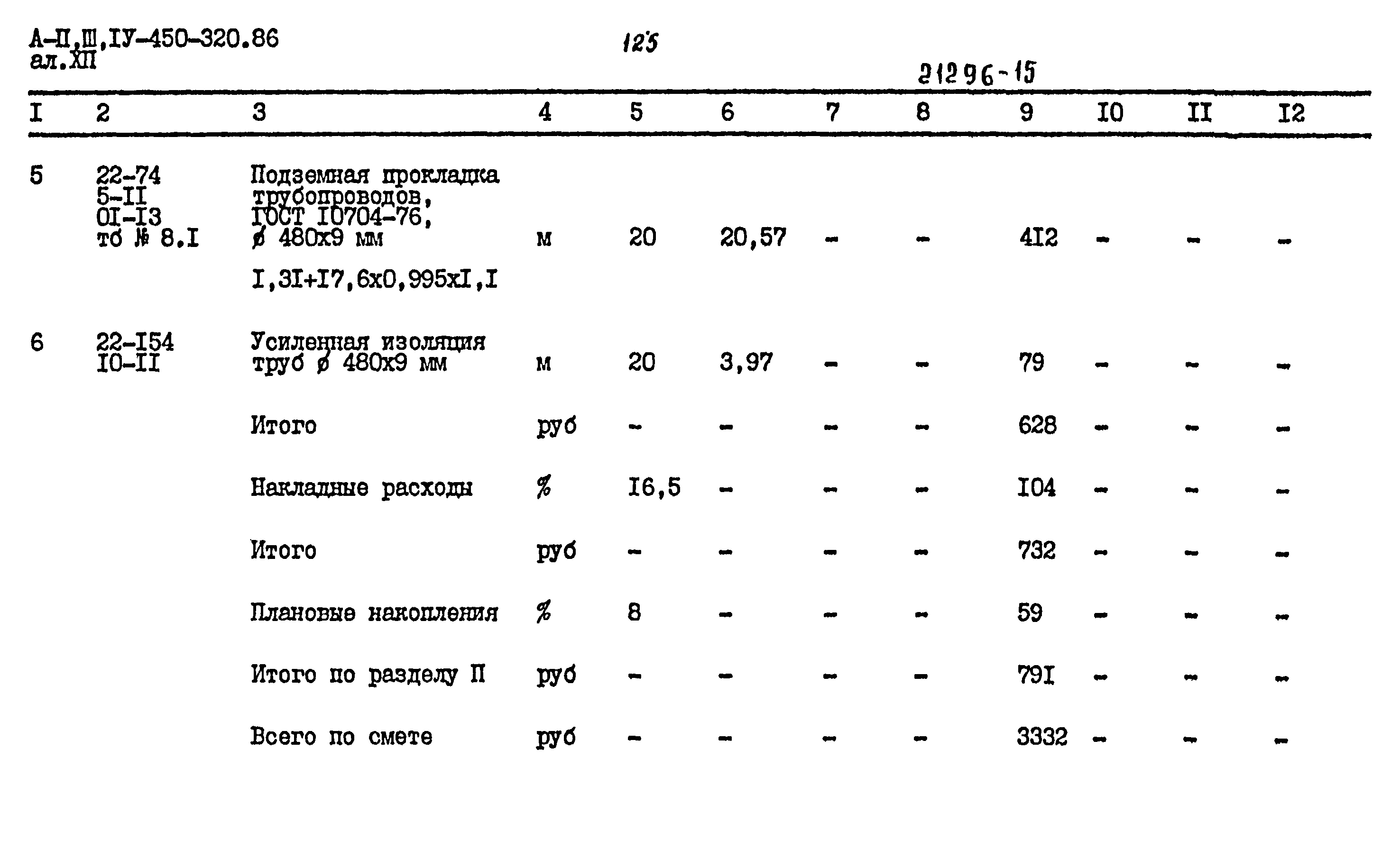 Типовой проект А-II,III,IV-450-320.86