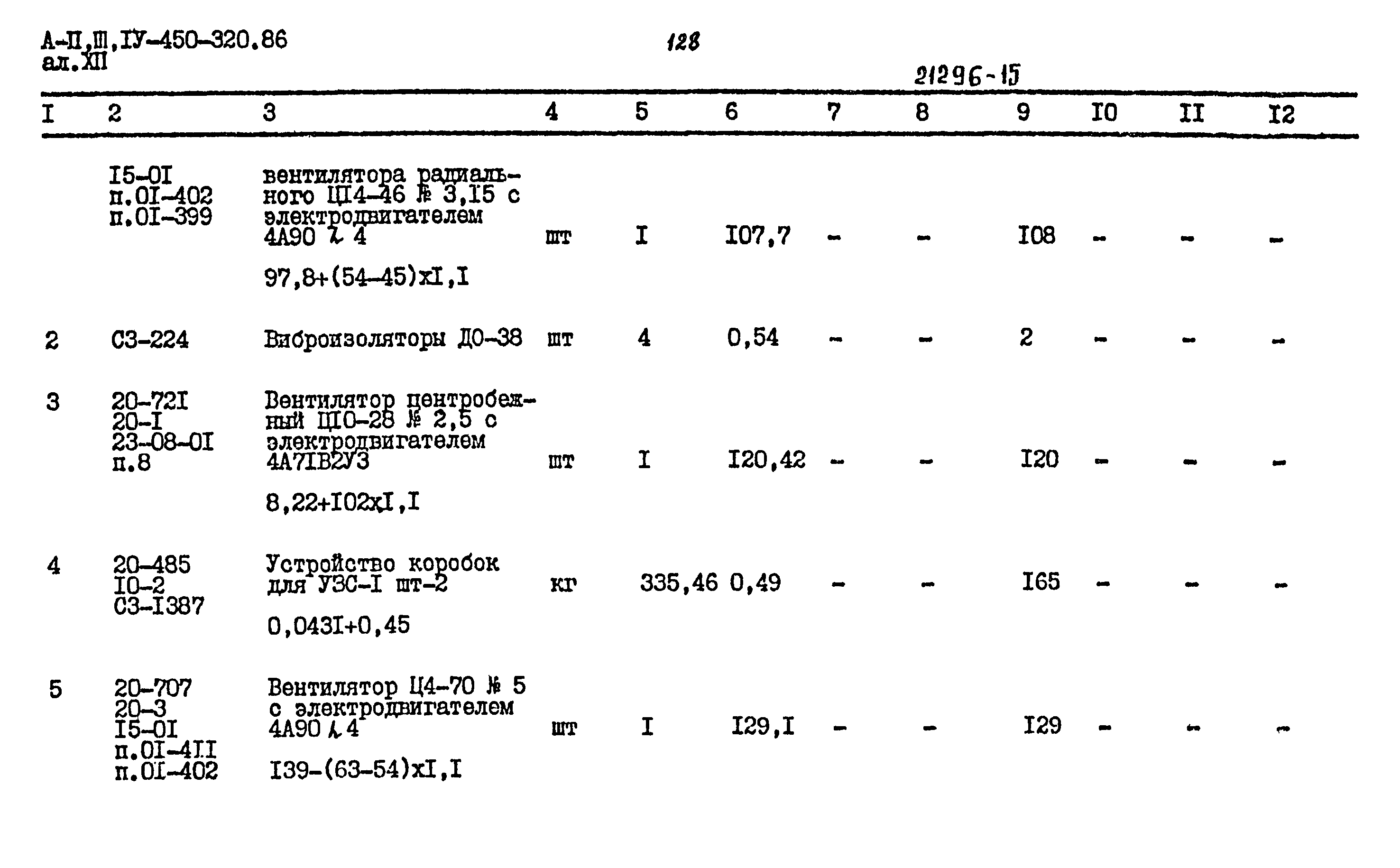 Типовой проект А-II,III,IV-450-320.86