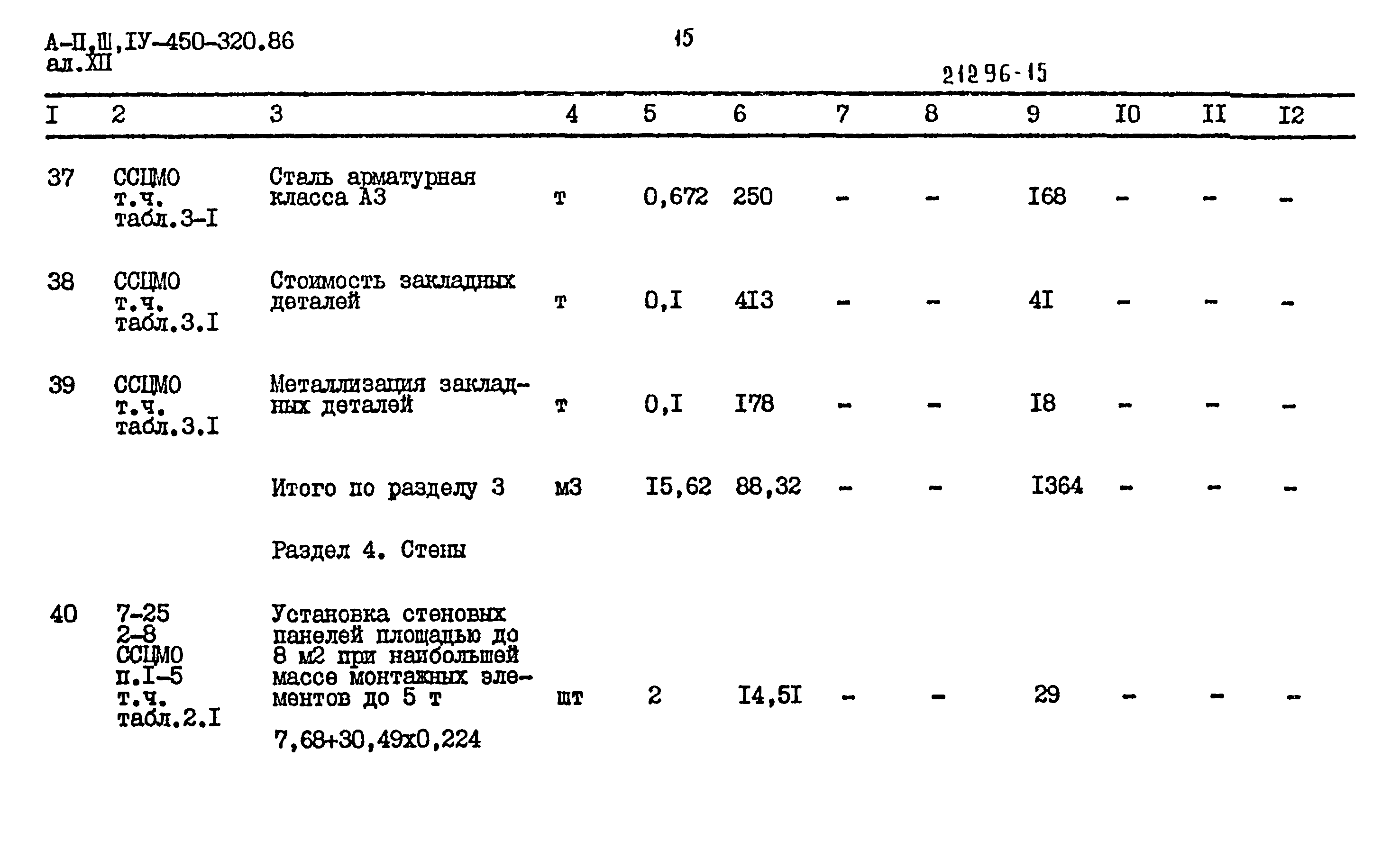 Типовой проект А-II,III,IV-450-320.86