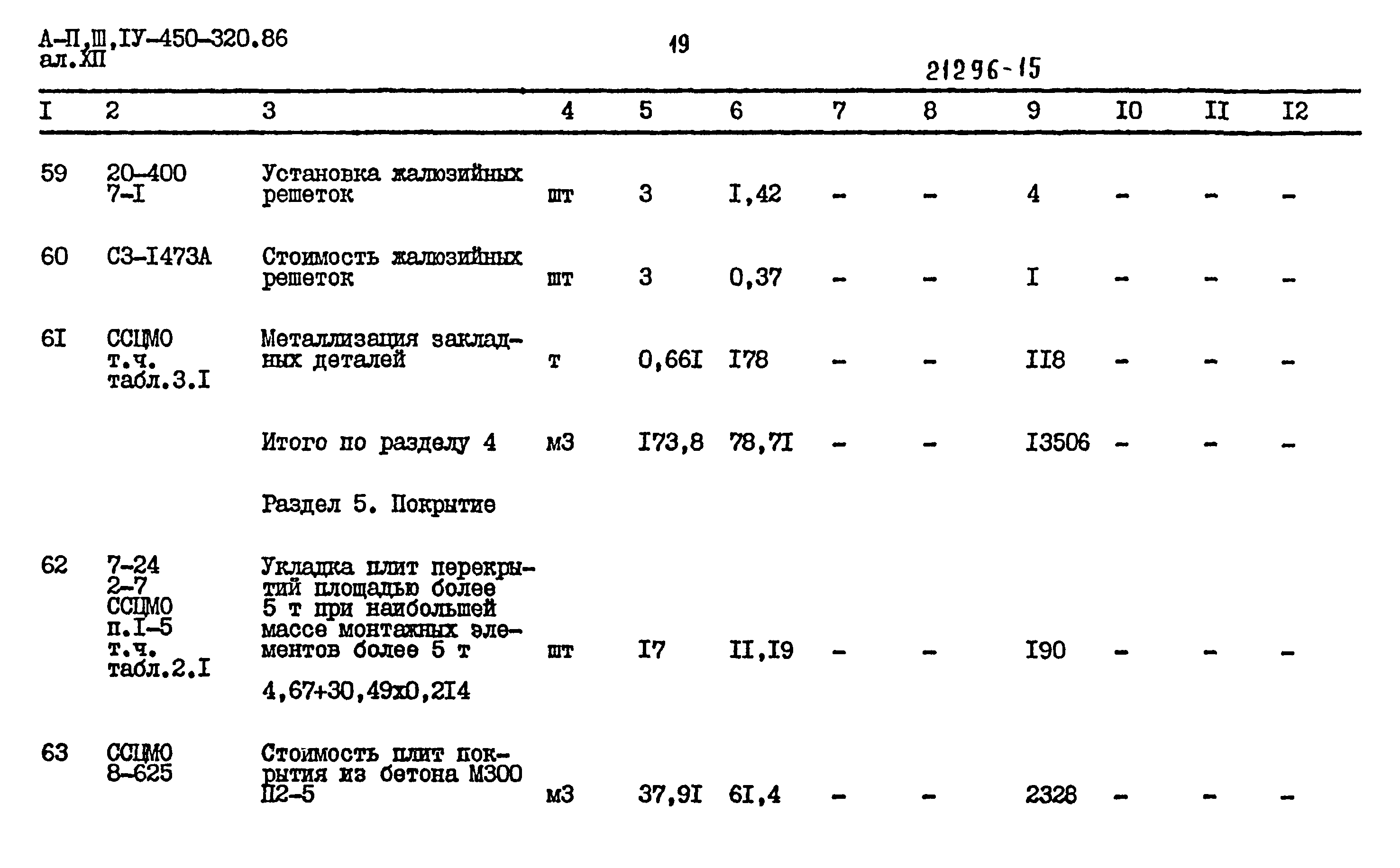 Типовой проект А-II,III,IV-450-320.86