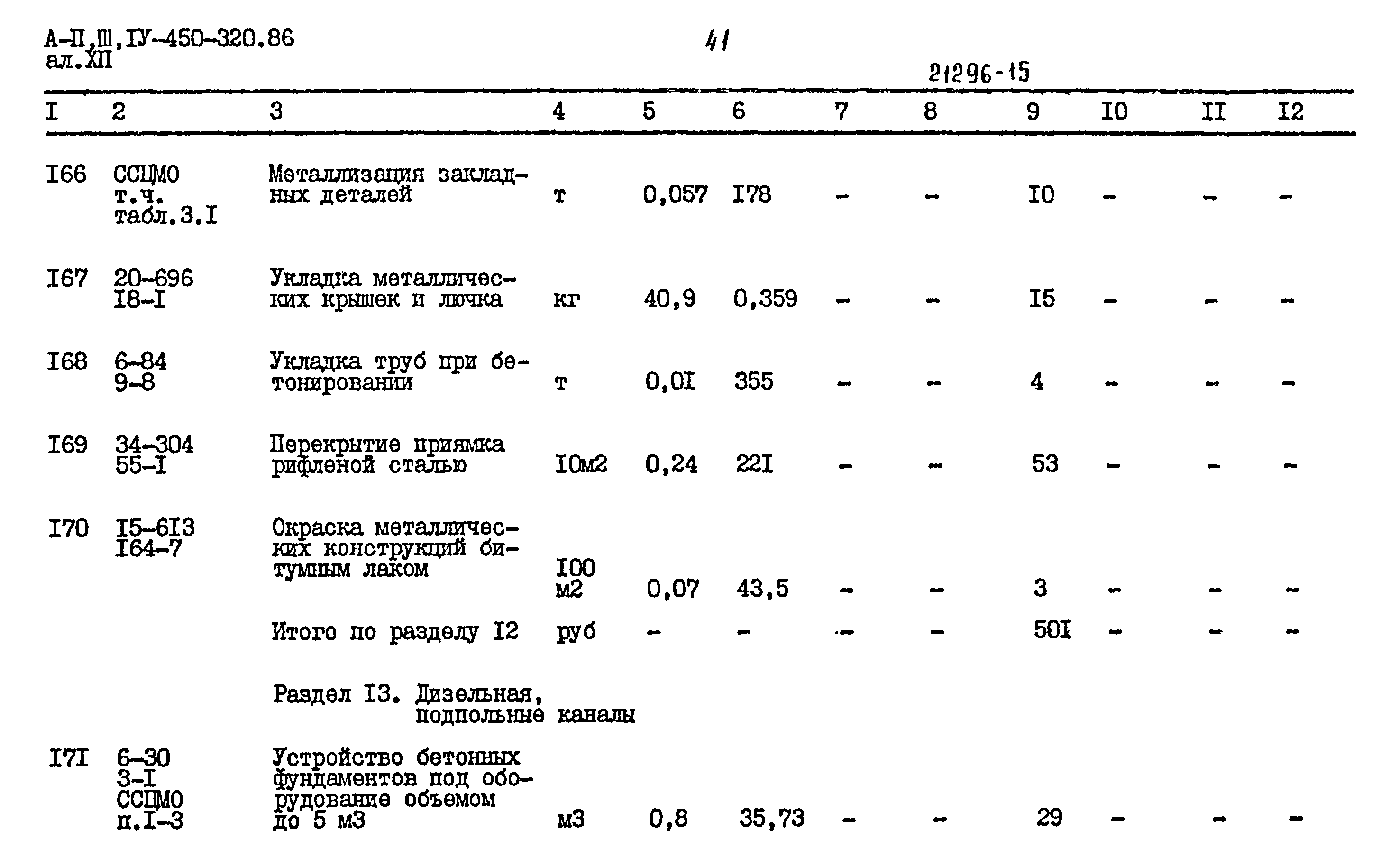 Типовой проект А-II,III,IV-450-320.86