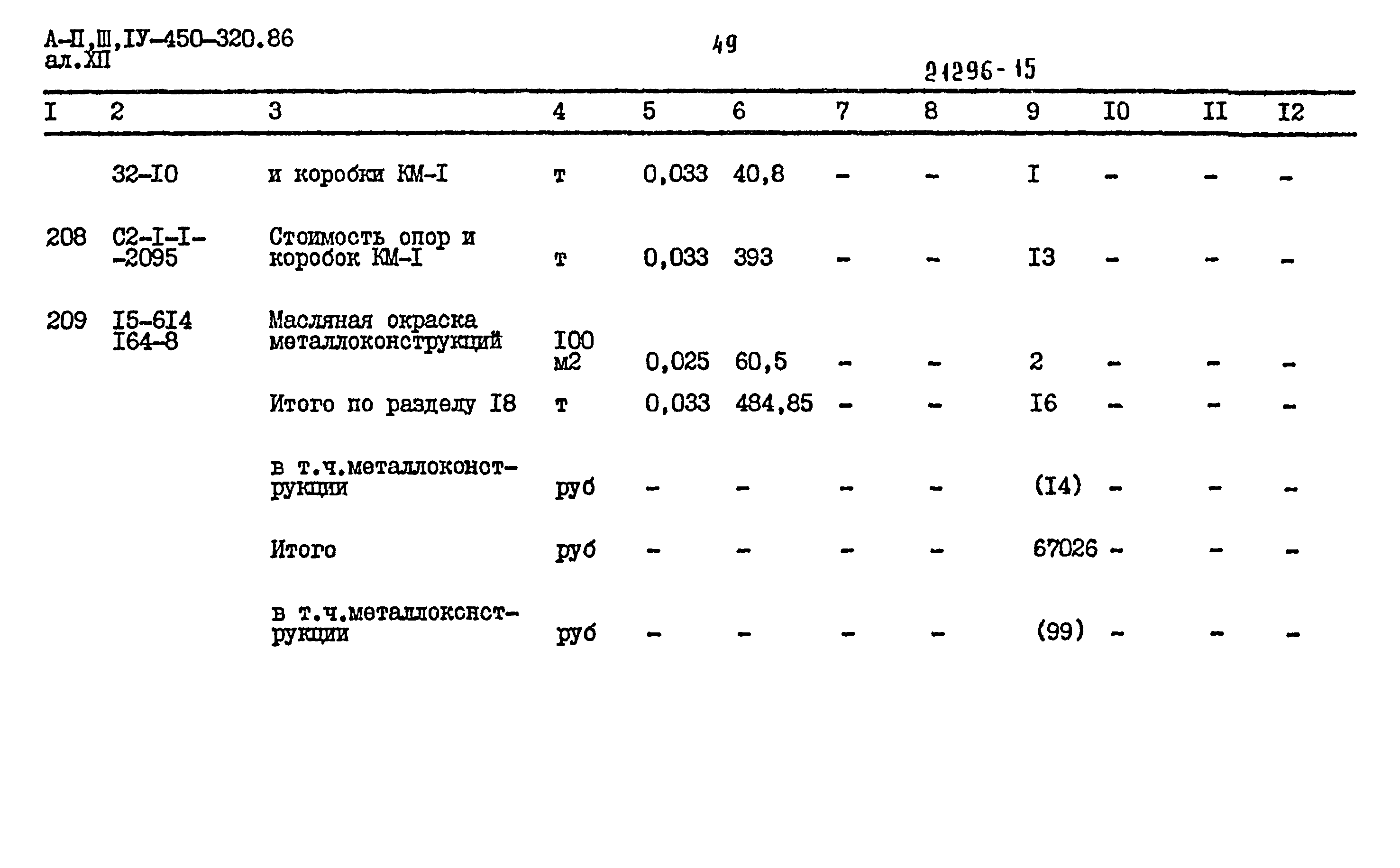 Типовой проект А-II,III,IV-450-320.86