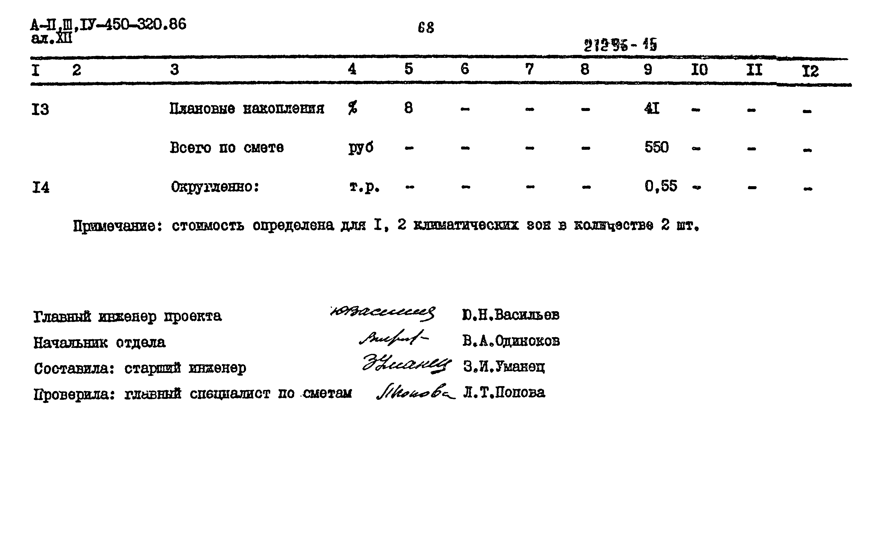 Типовой проект А-II,III,IV-450-320.86