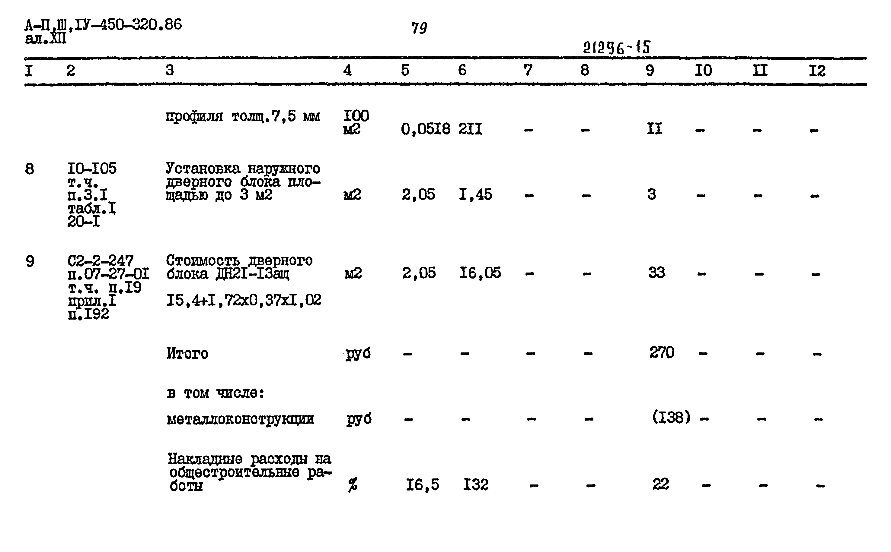 Типовой проект А-II,III,IV-450-320.86