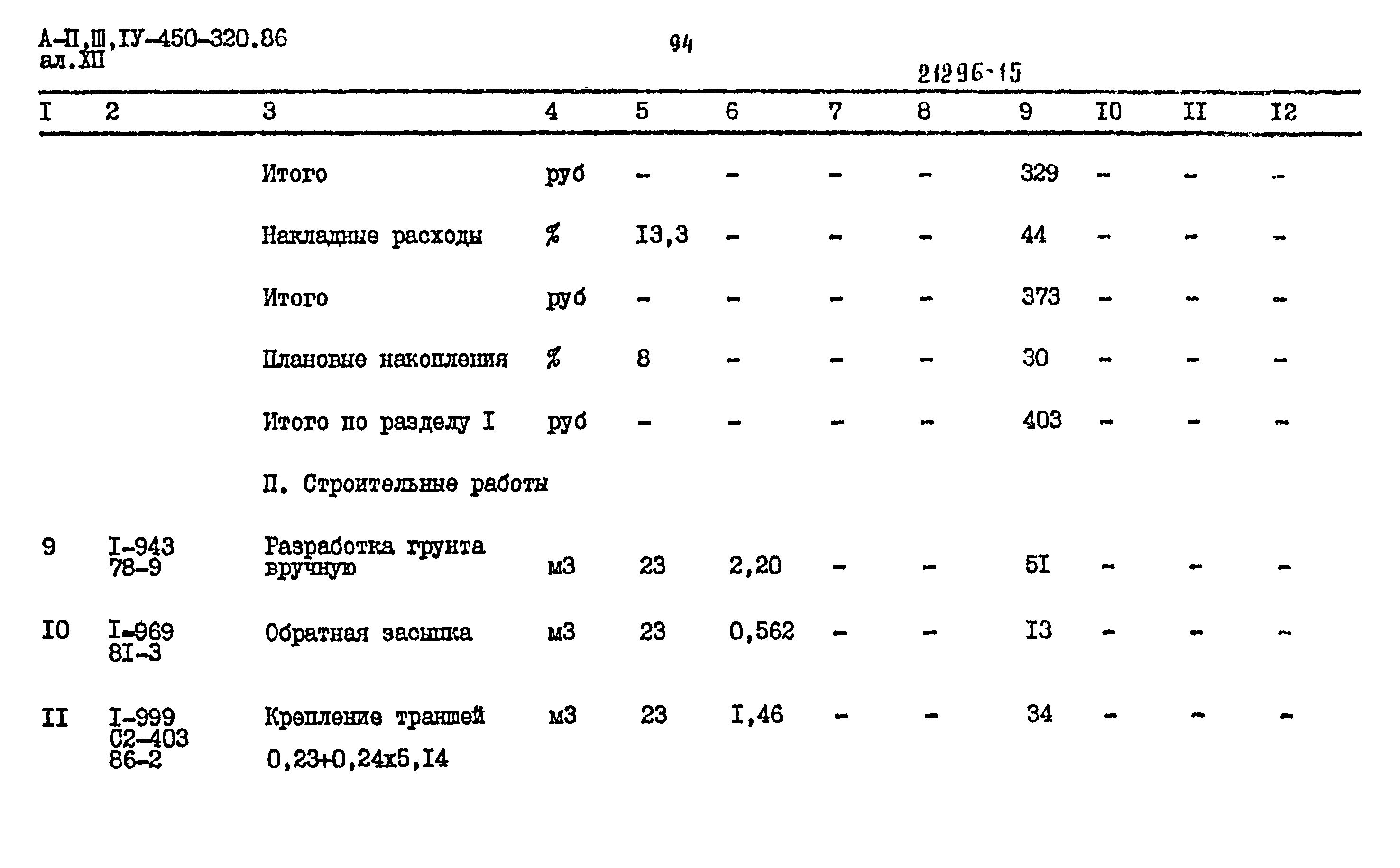 Типовой проект А-II,III,IV-450-320.86