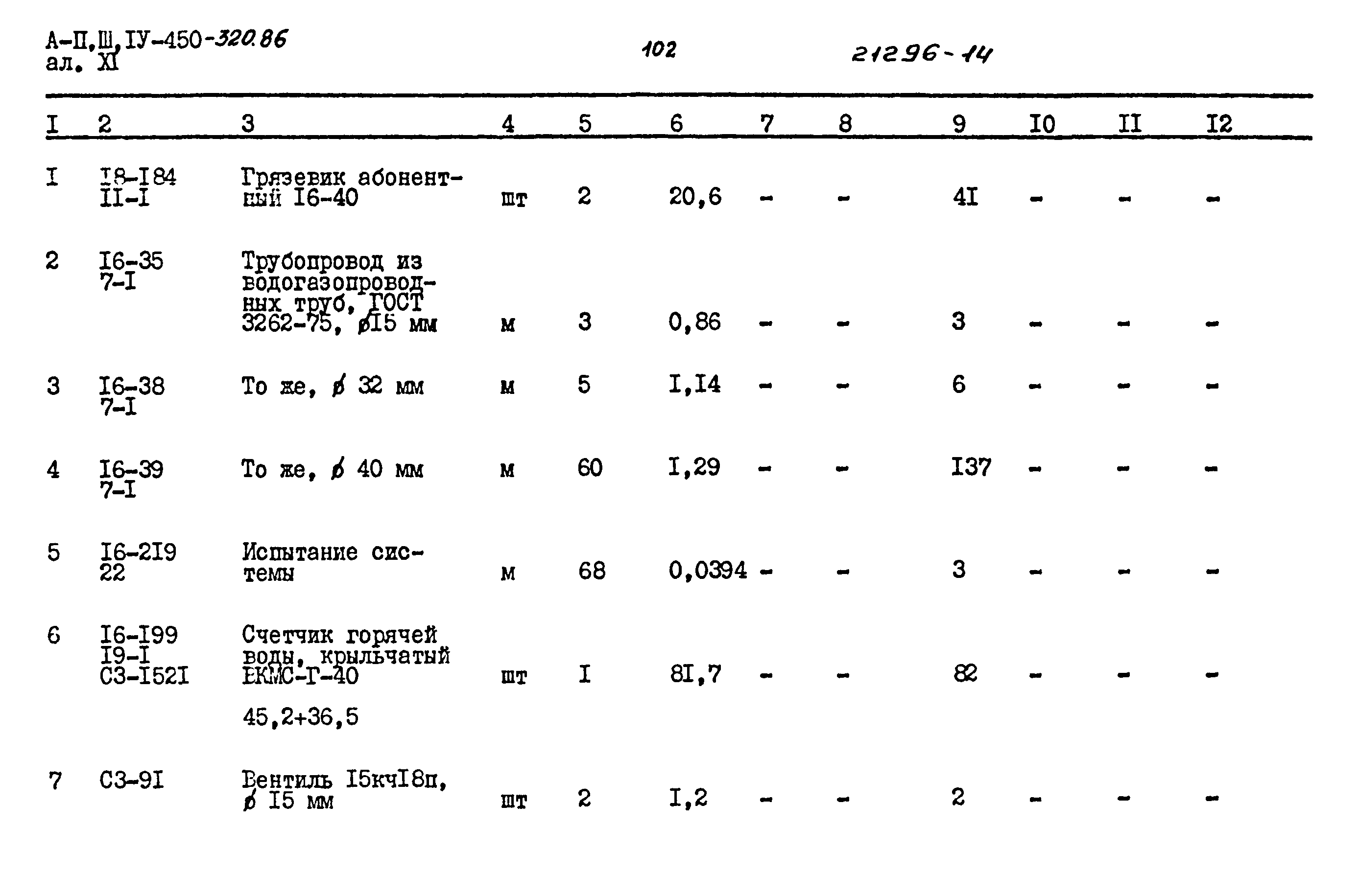 Типовой проект А-II,III,IV-450-320.86