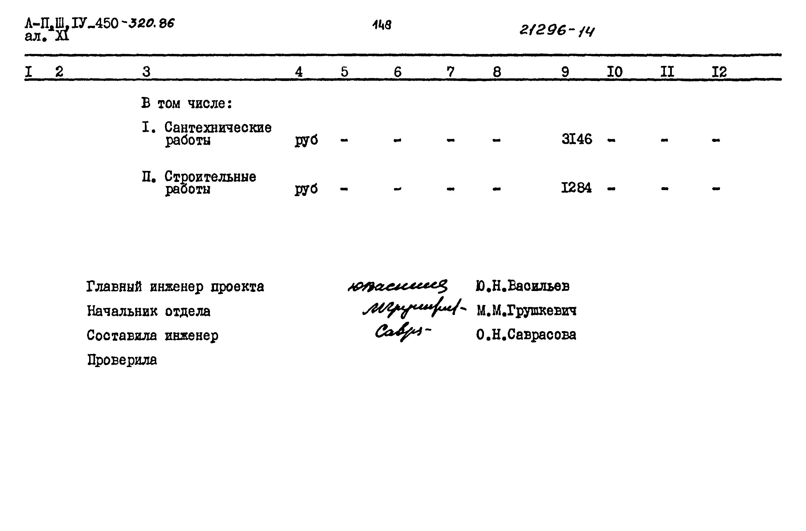 Типовой проект А-II,III,IV-450-320.86