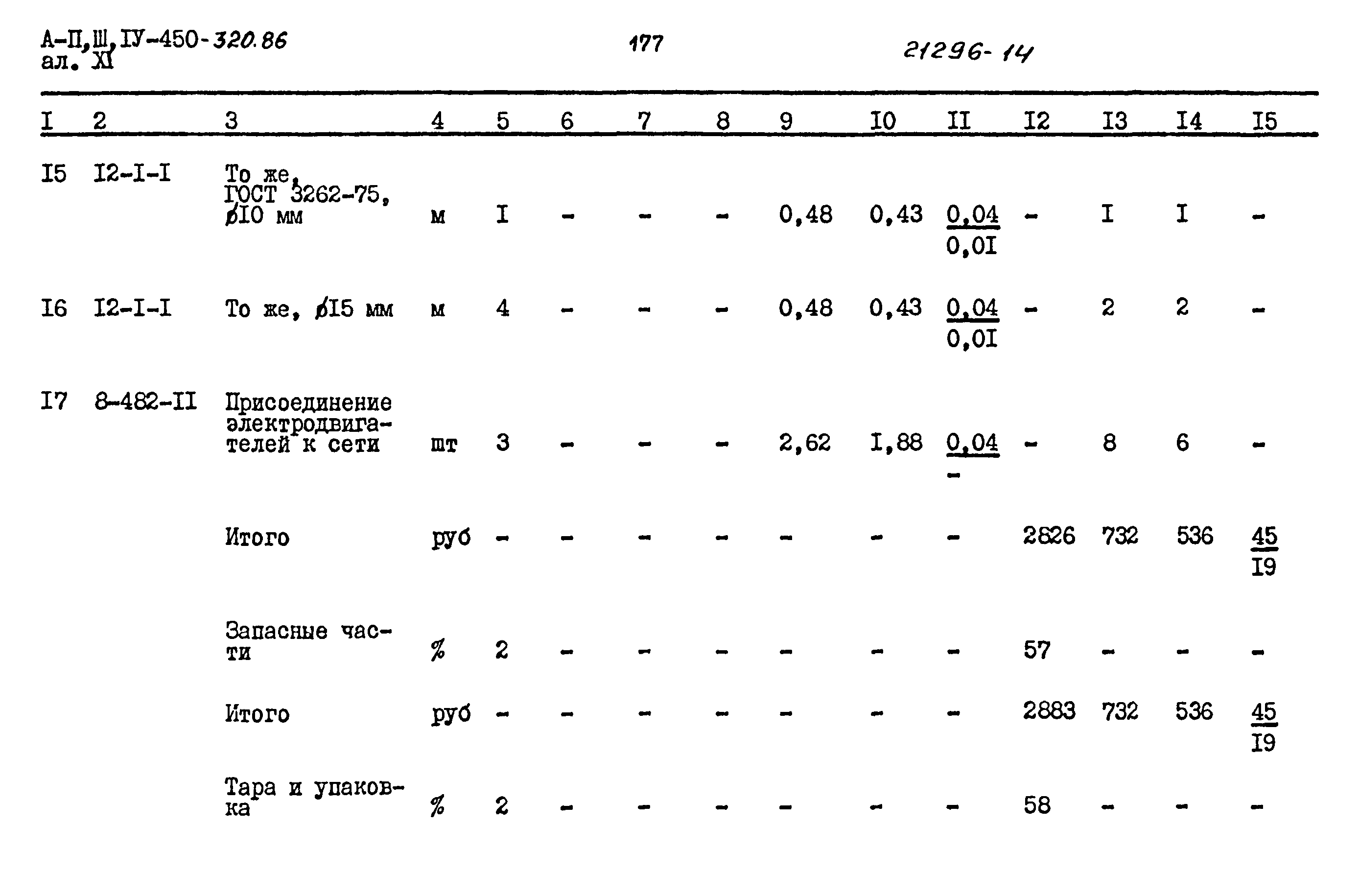 Типовой проект А-II,III,IV-450-320.86