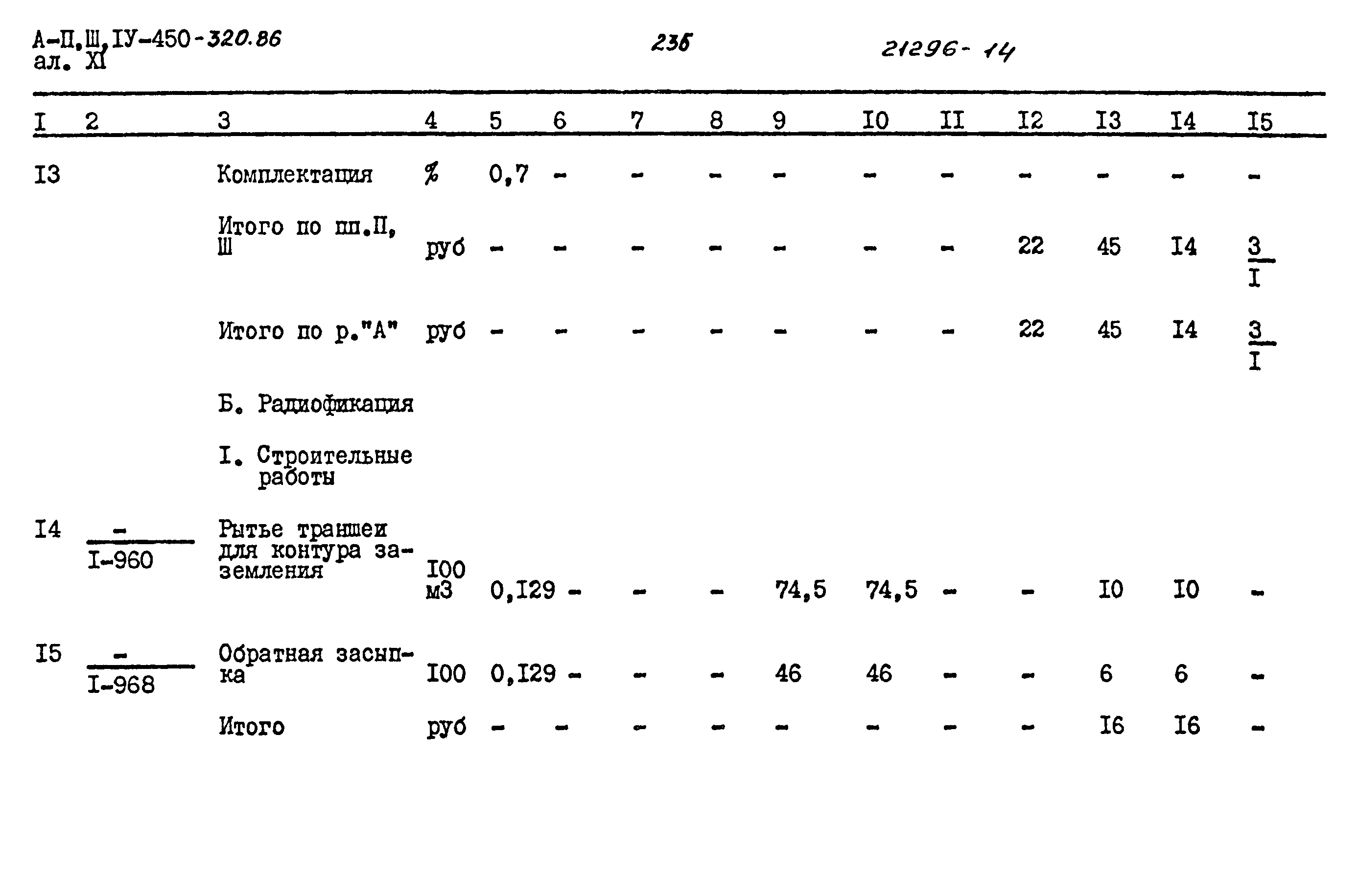 Типовой проект А-II,III,IV-450-320.86