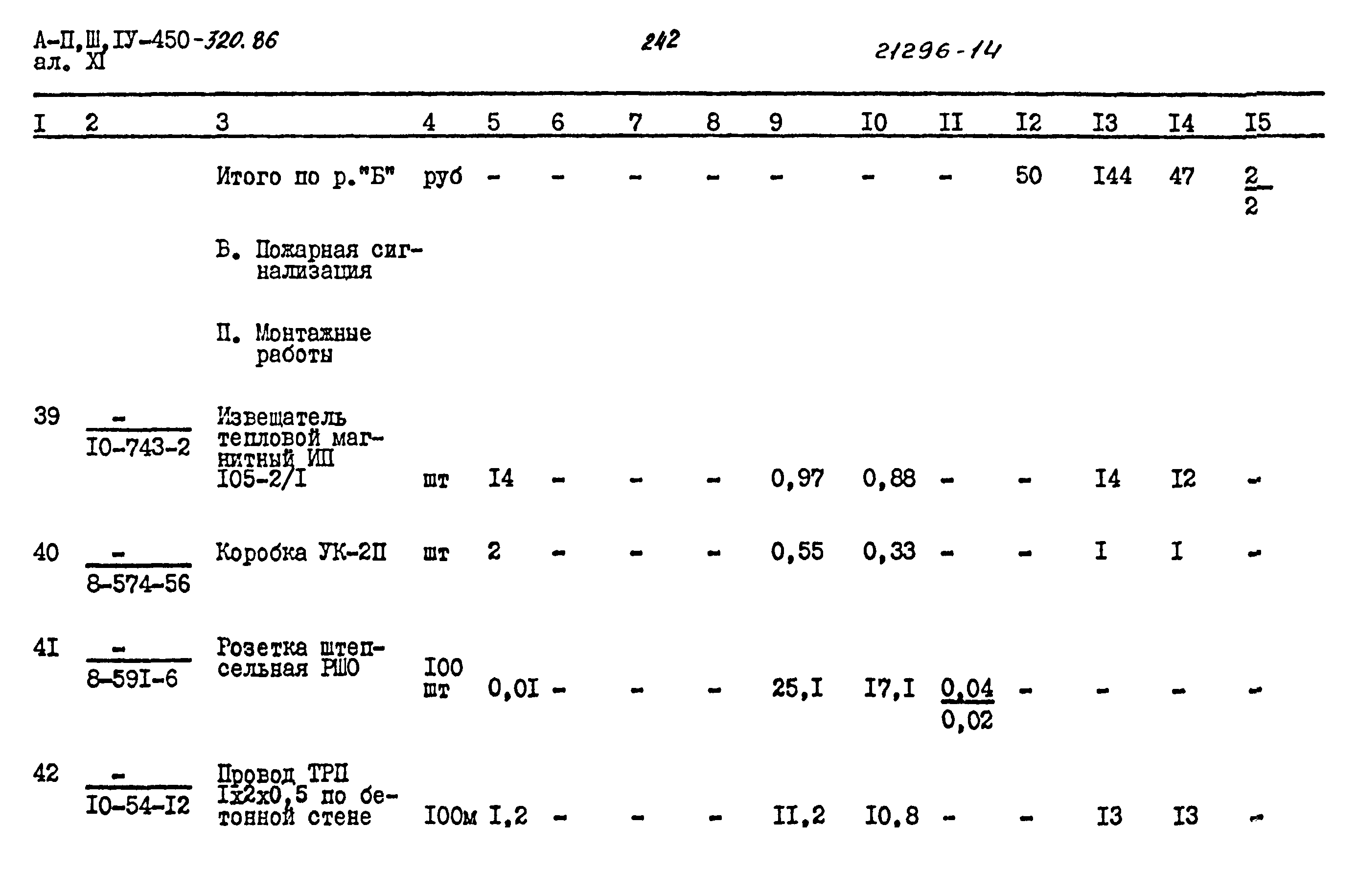 Типовой проект А-II,III,IV-450-320.86