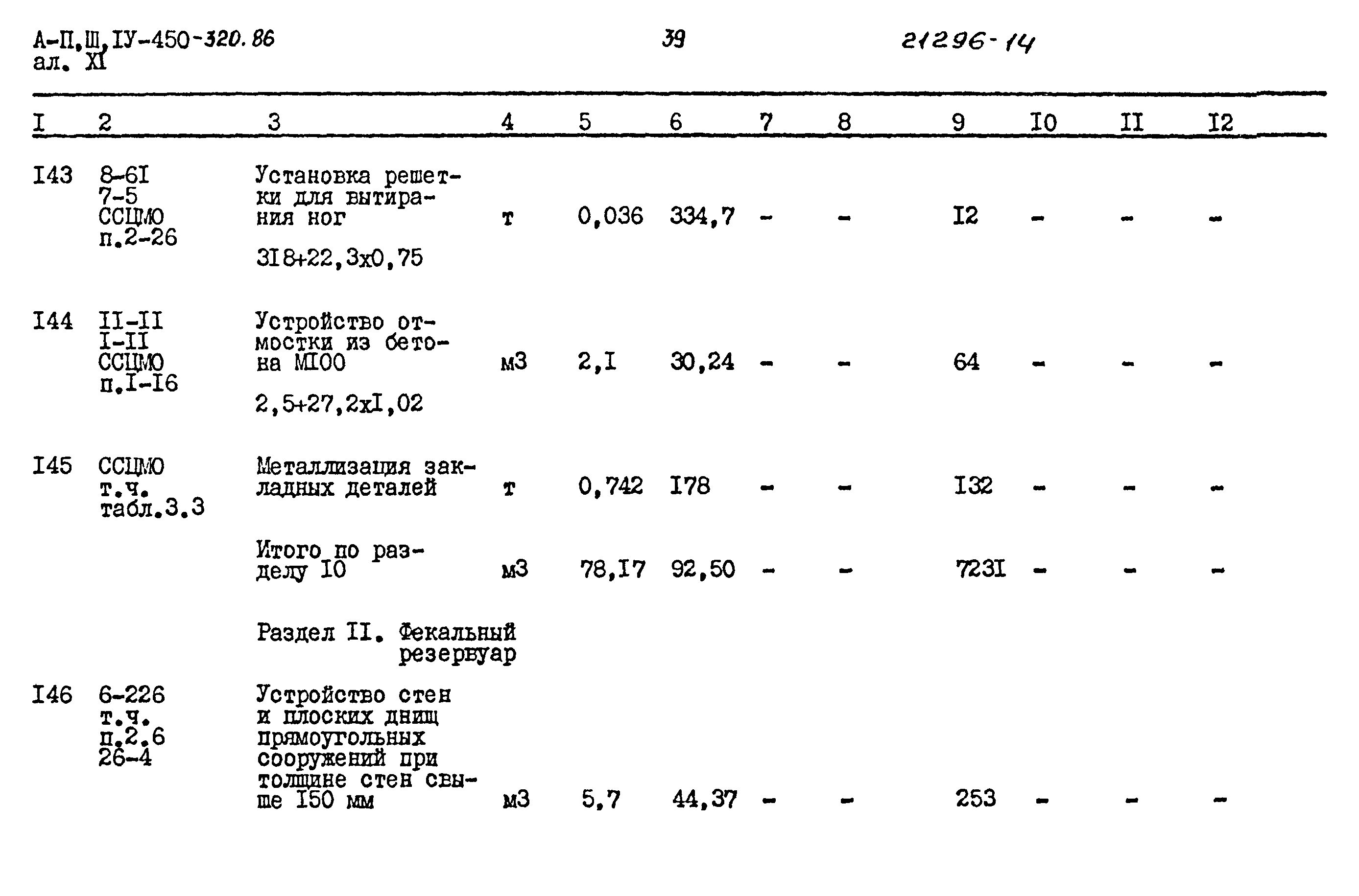 Типовой проект А-II,III,IV-450-320.86