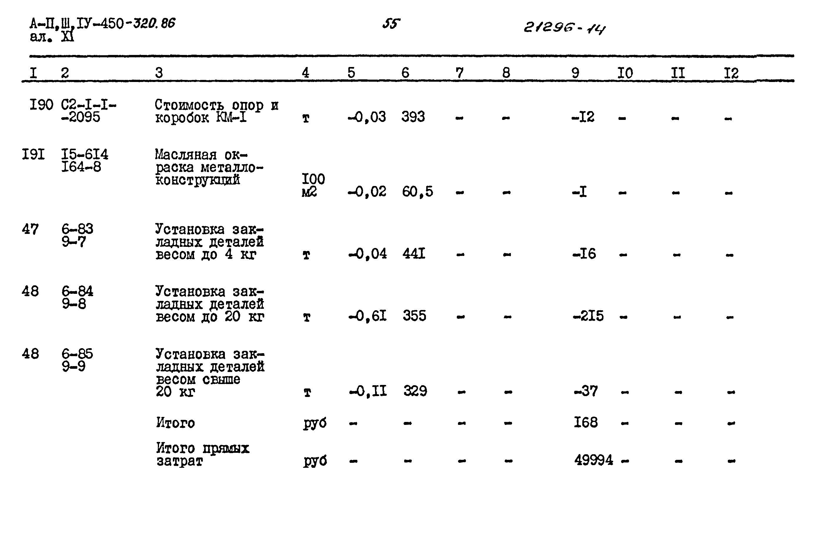 Типовой проект А-II,III,IV-450-320.86